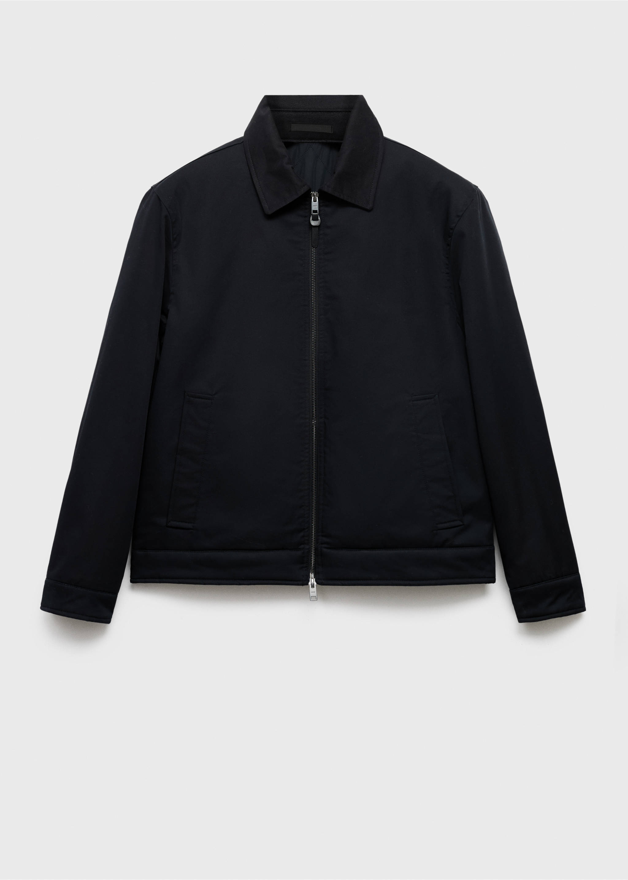 Quilted water repellent jacket - Article without model, Navy. Ref: 17076720-00.