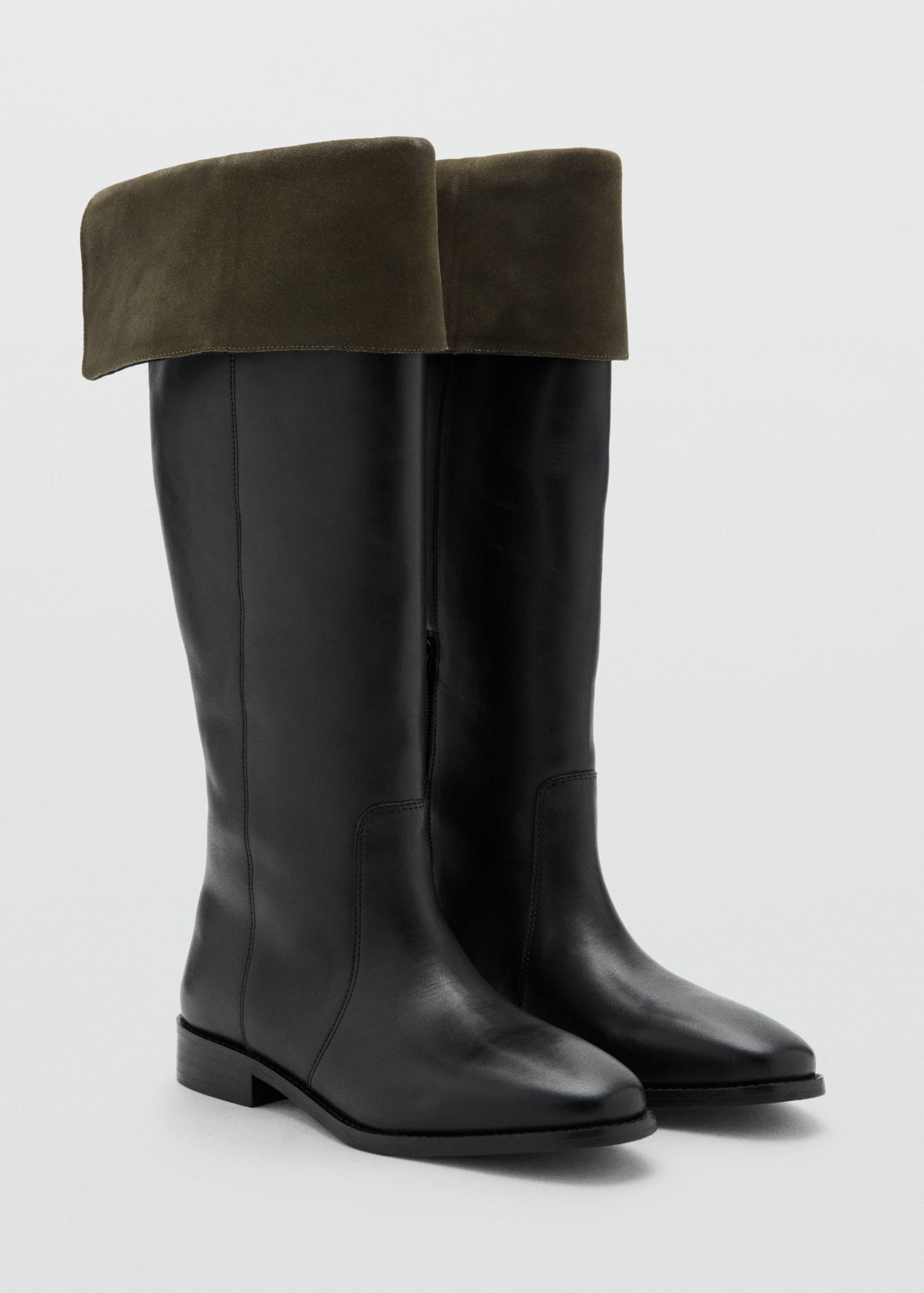 Suede high boots - Medium plane