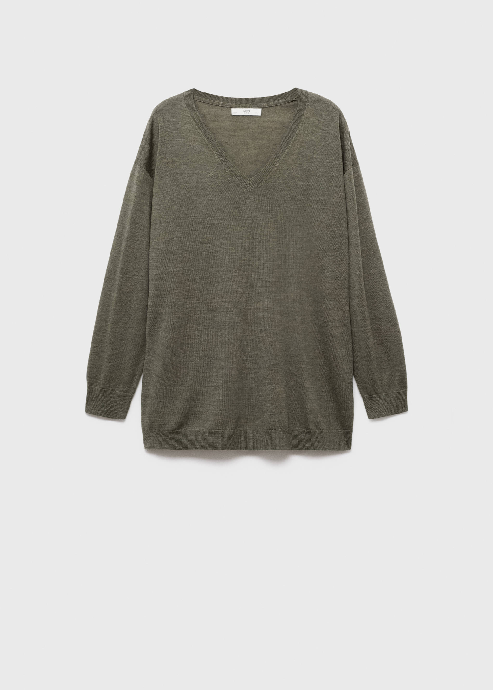V-neck wool sweater - Article without model