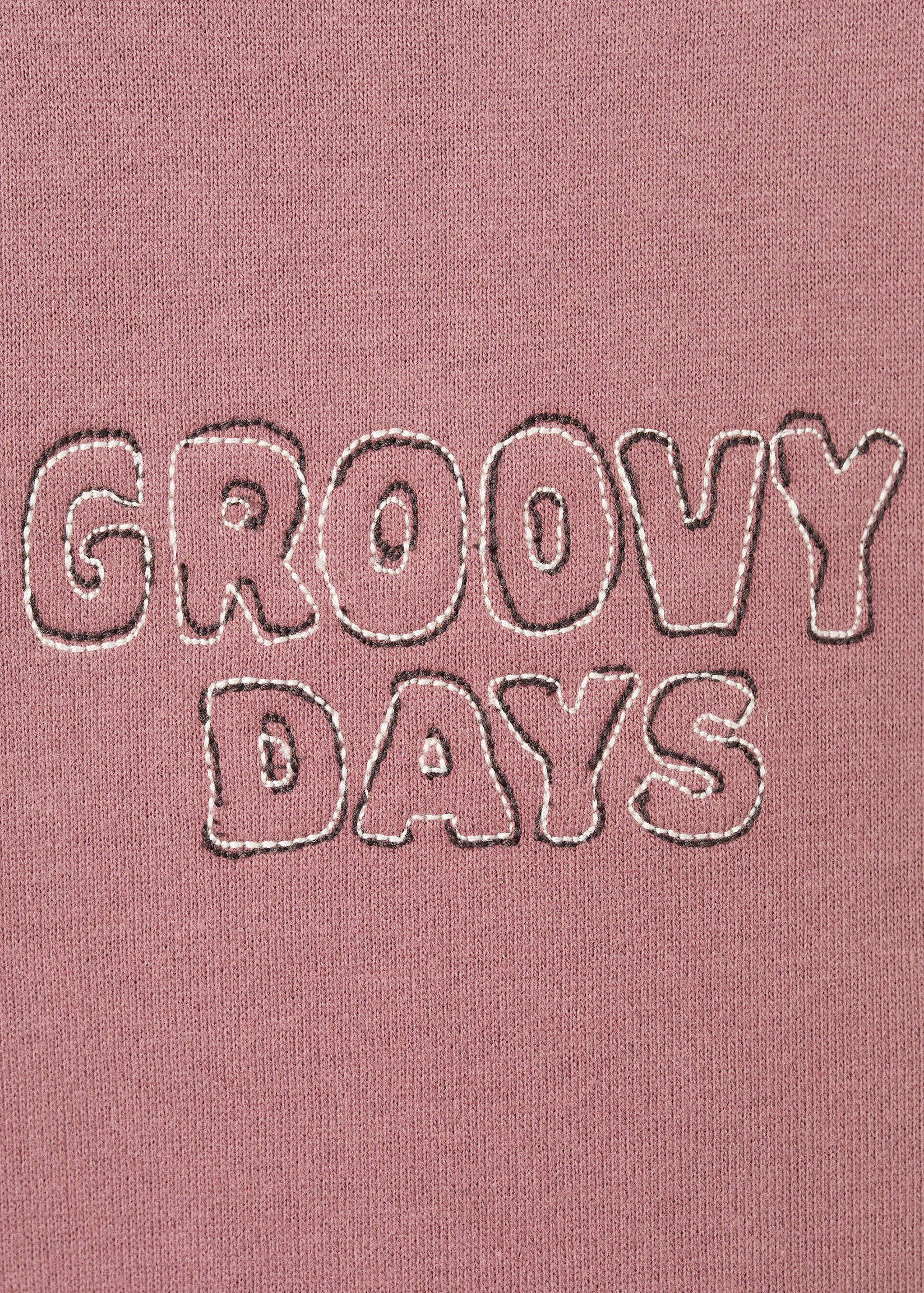 Embroidered cotton sweatshirt - Details of the article 0