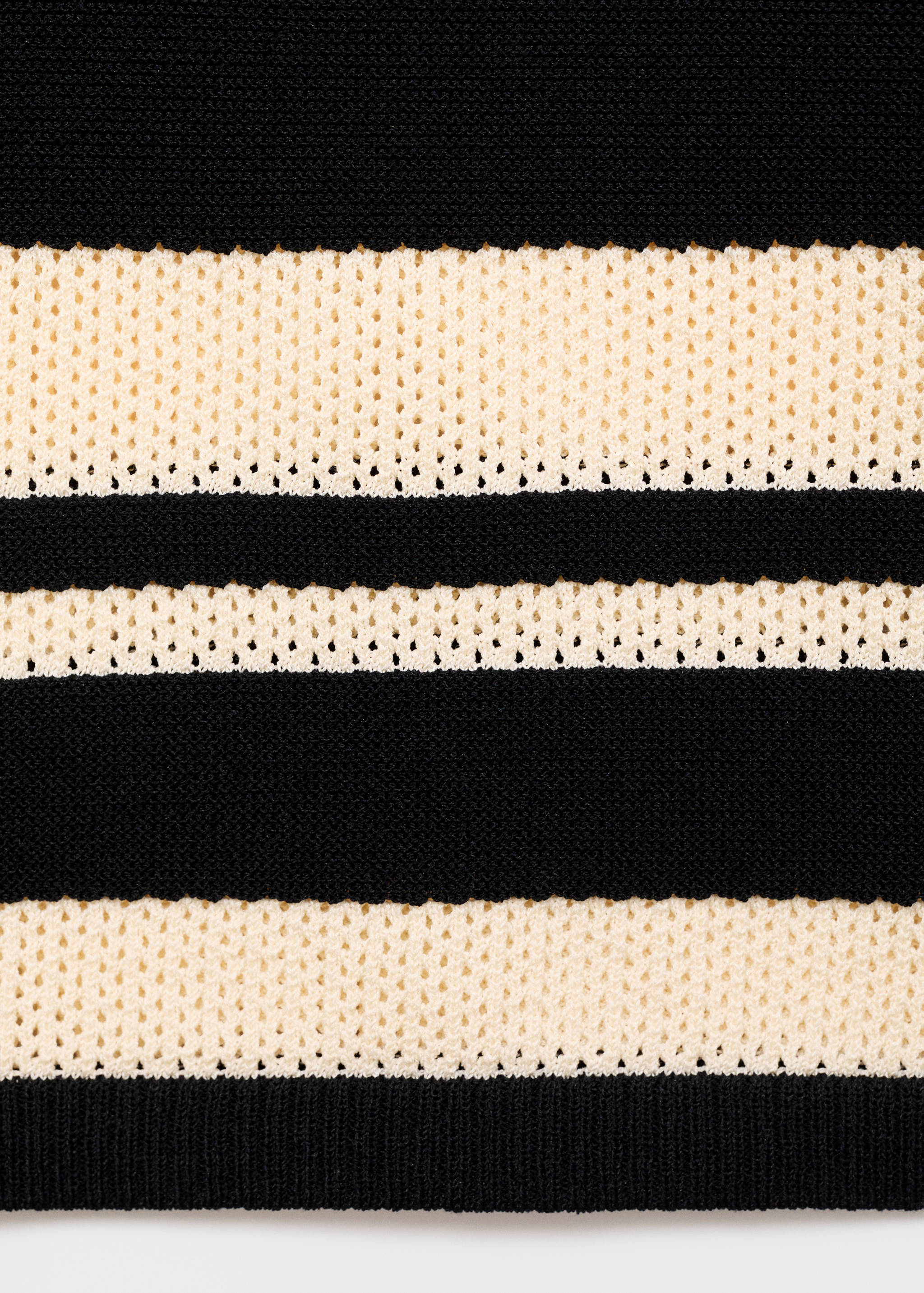 Jupe midi en maille à rayures - Détail de l'article 0