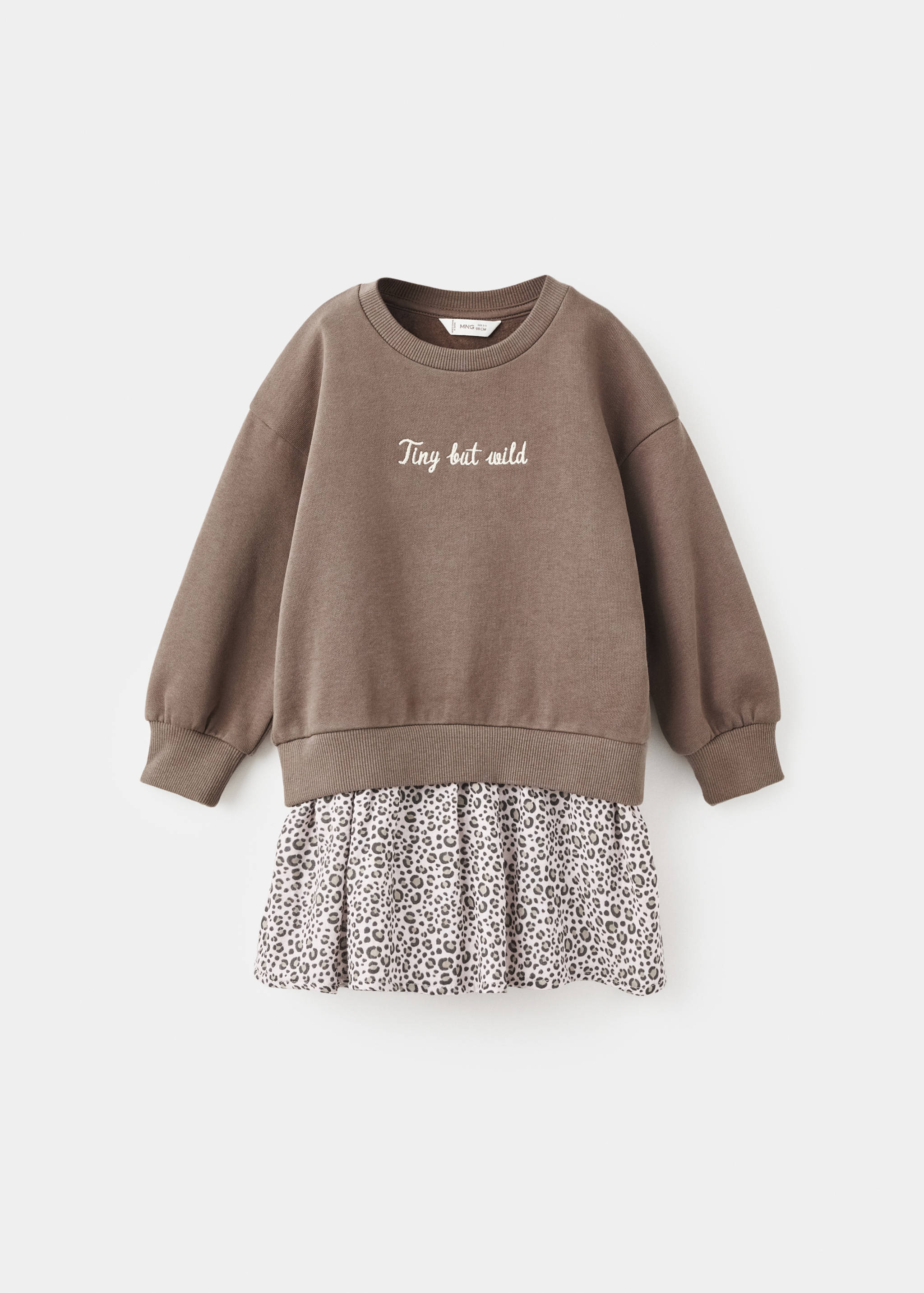 Robe effet sweat léopard - Article sans modèle