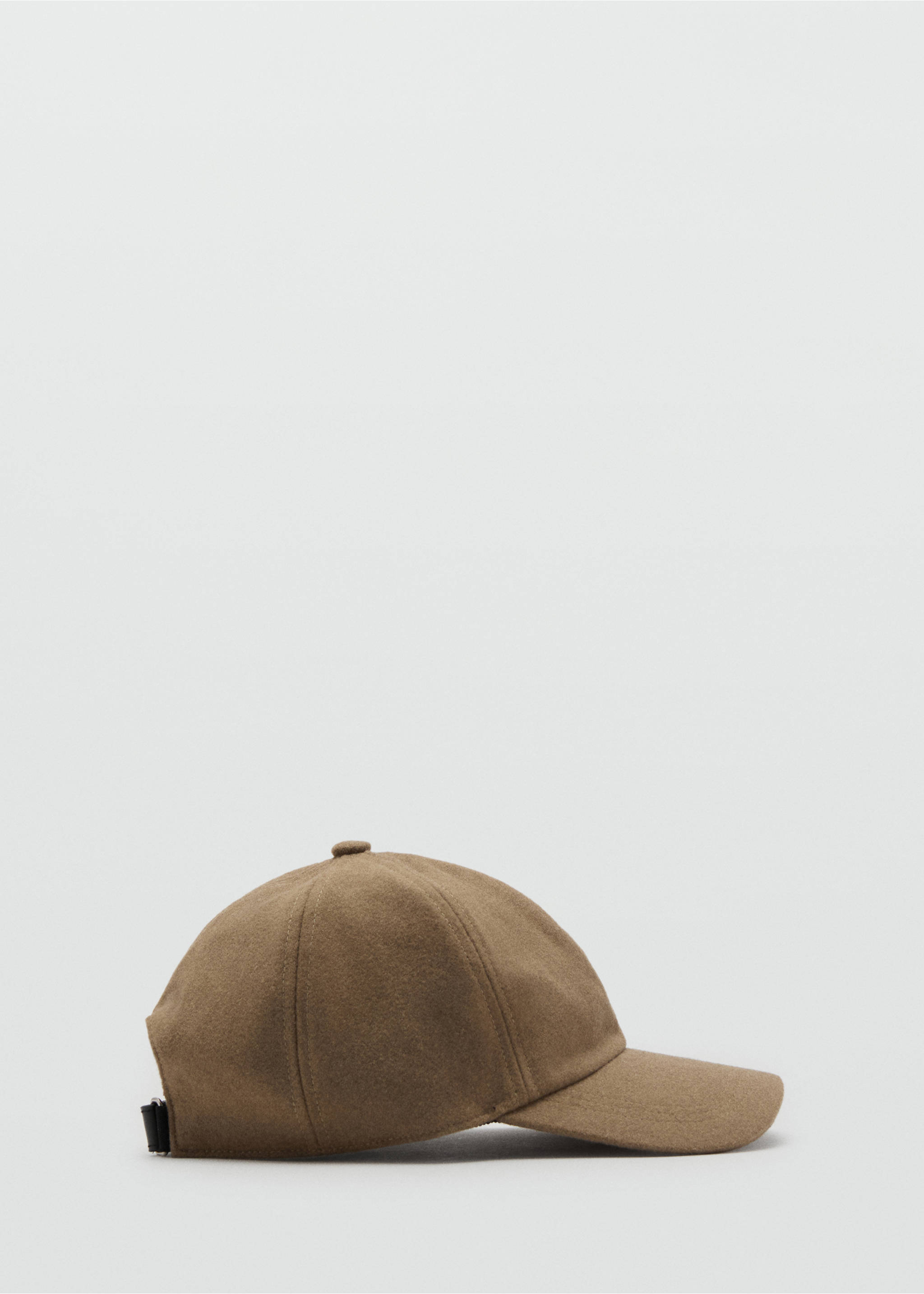 Wool-blend cap - Article without model, Medium Brown. Ref: 17076732-00.