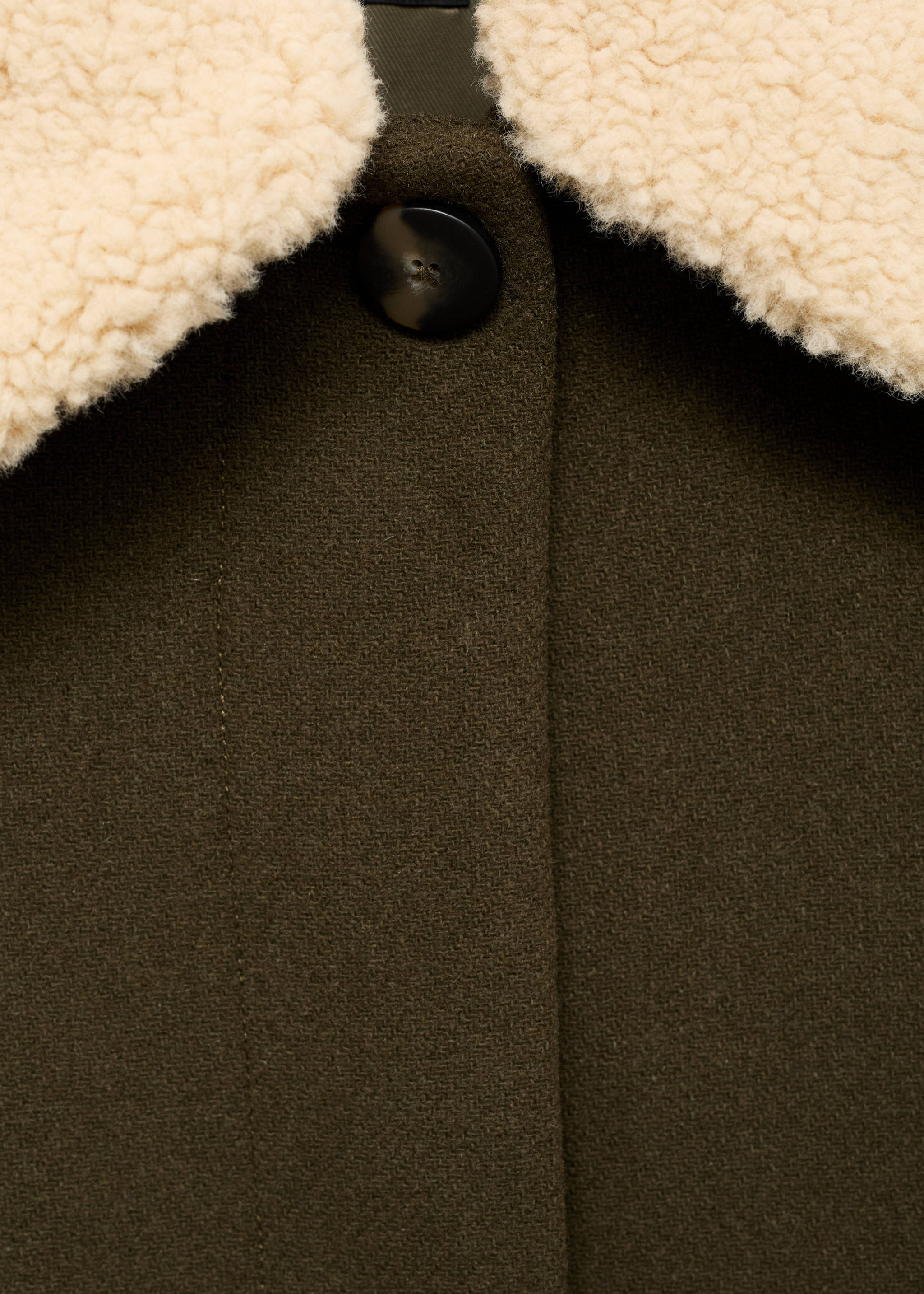Jacke aus Wollmischung mit abnehmbarem Kragen - Detail des Artikels 8