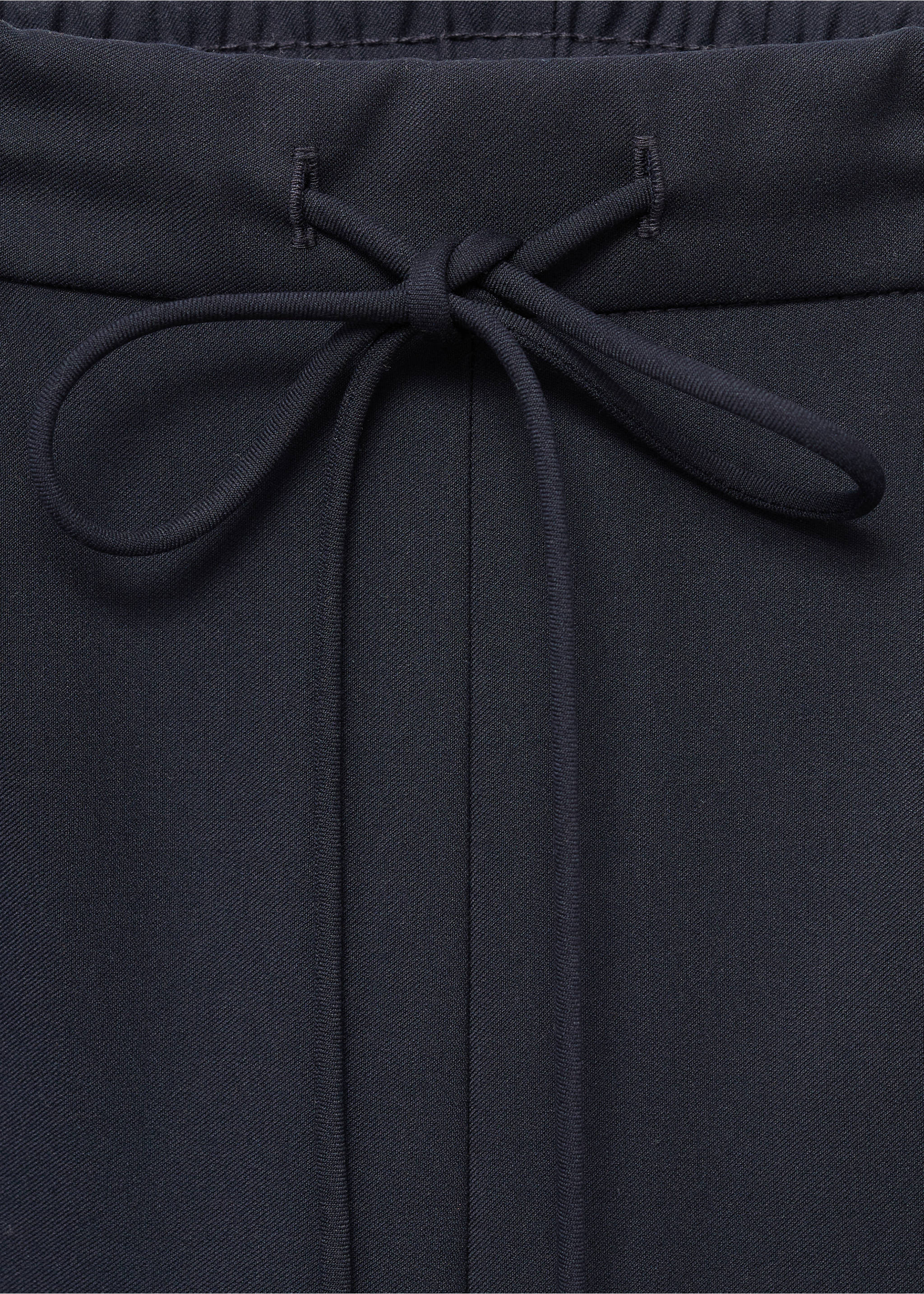 Contrast stripe straight trousers - Details of the article 8, Navy. Ref: 17076737-00.