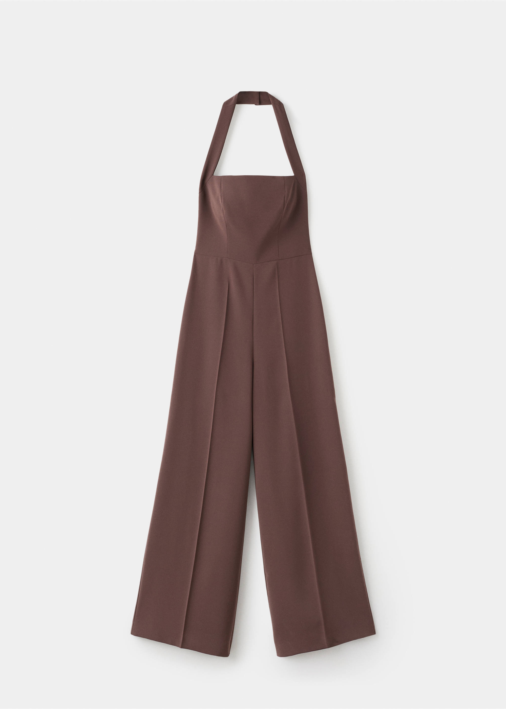 Neckholder-Jumpsuit - Artikel ohne Model, Rotbraun. Ref: 17076745-00.