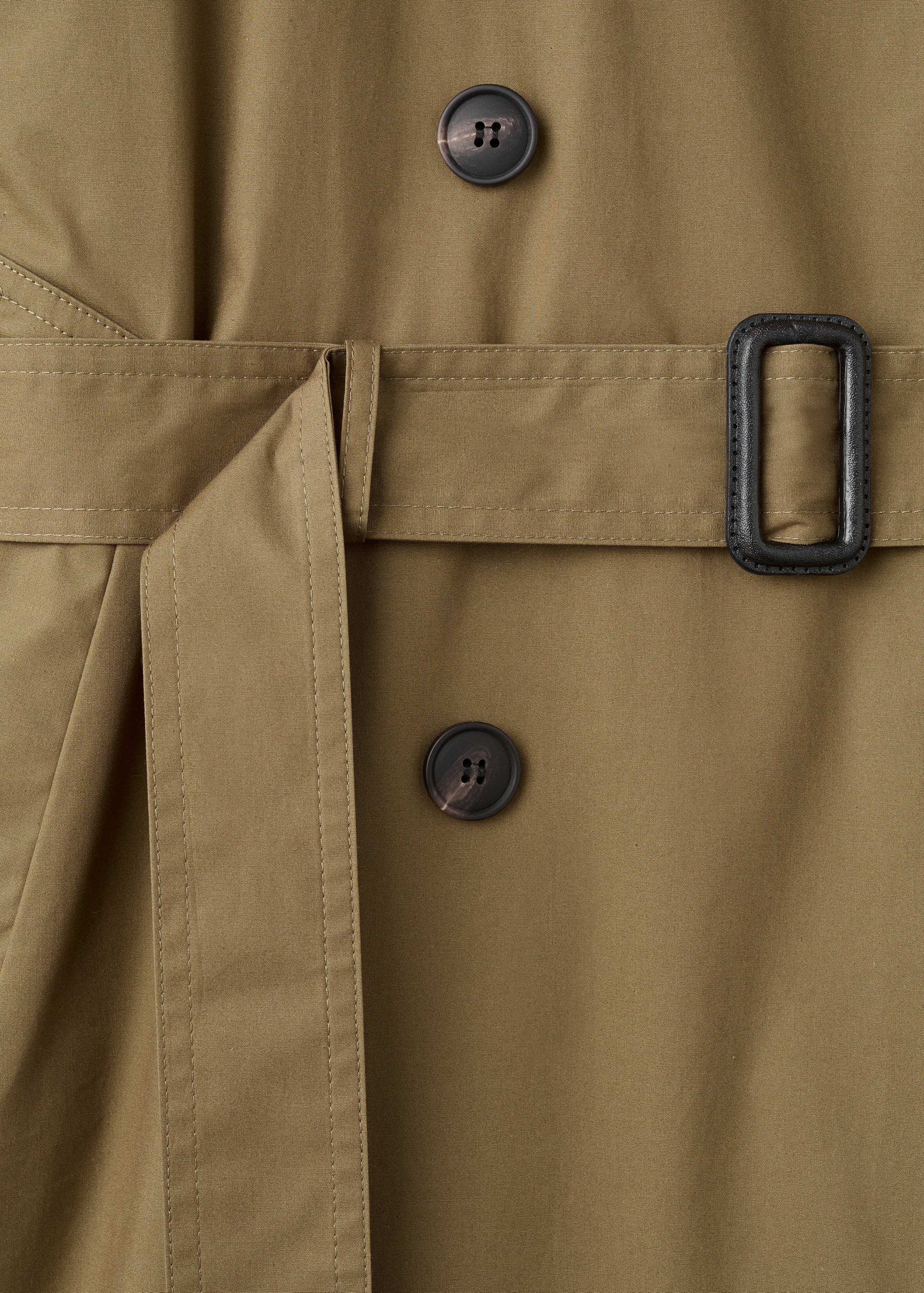 Double-breasted trench coat with corduroy collar - Details of the article 8