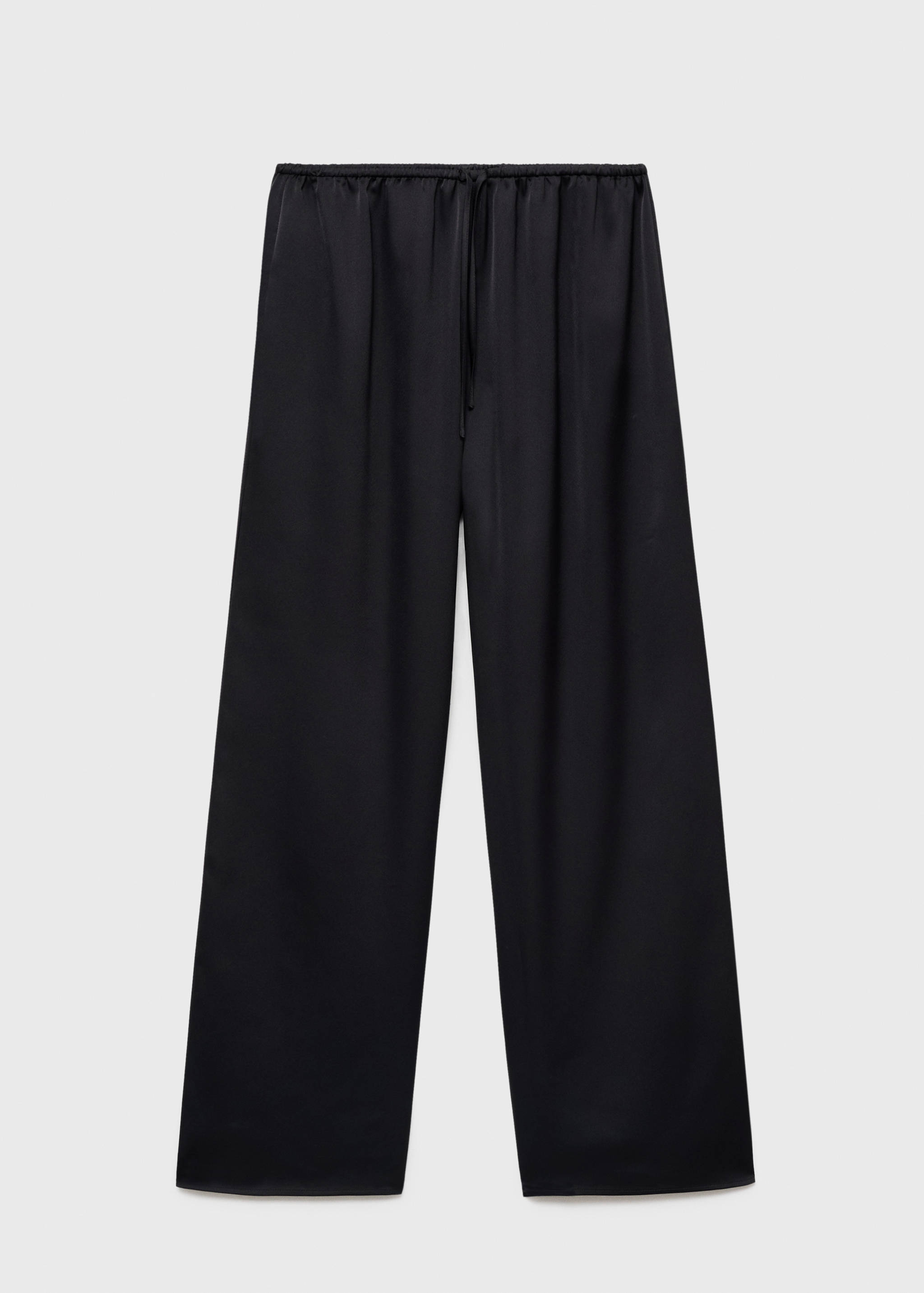 Satin long trousers - Article without model