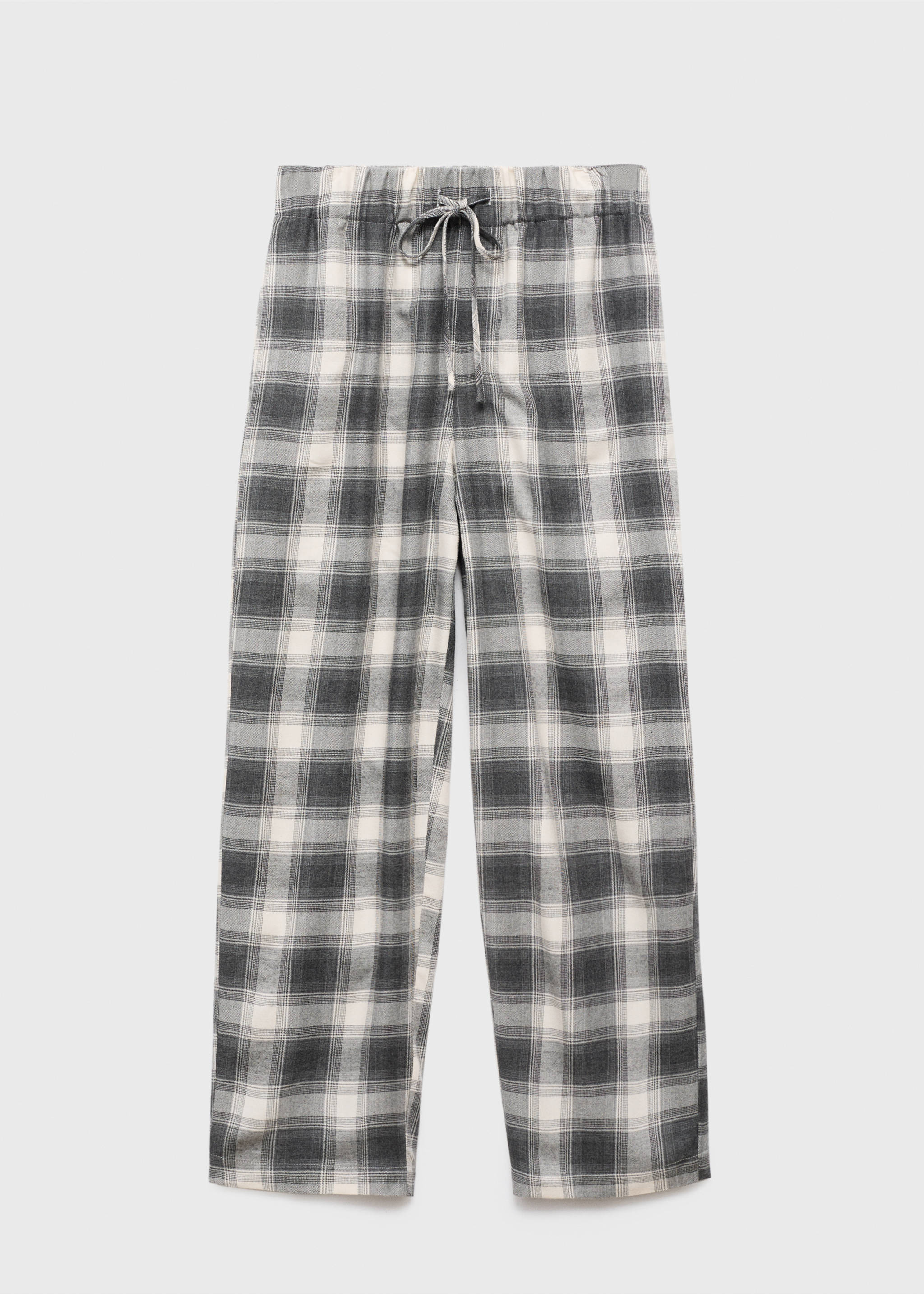 Karierte Flanellhose - Artikel ohne Model, Grau. Ref: 17077128-00.