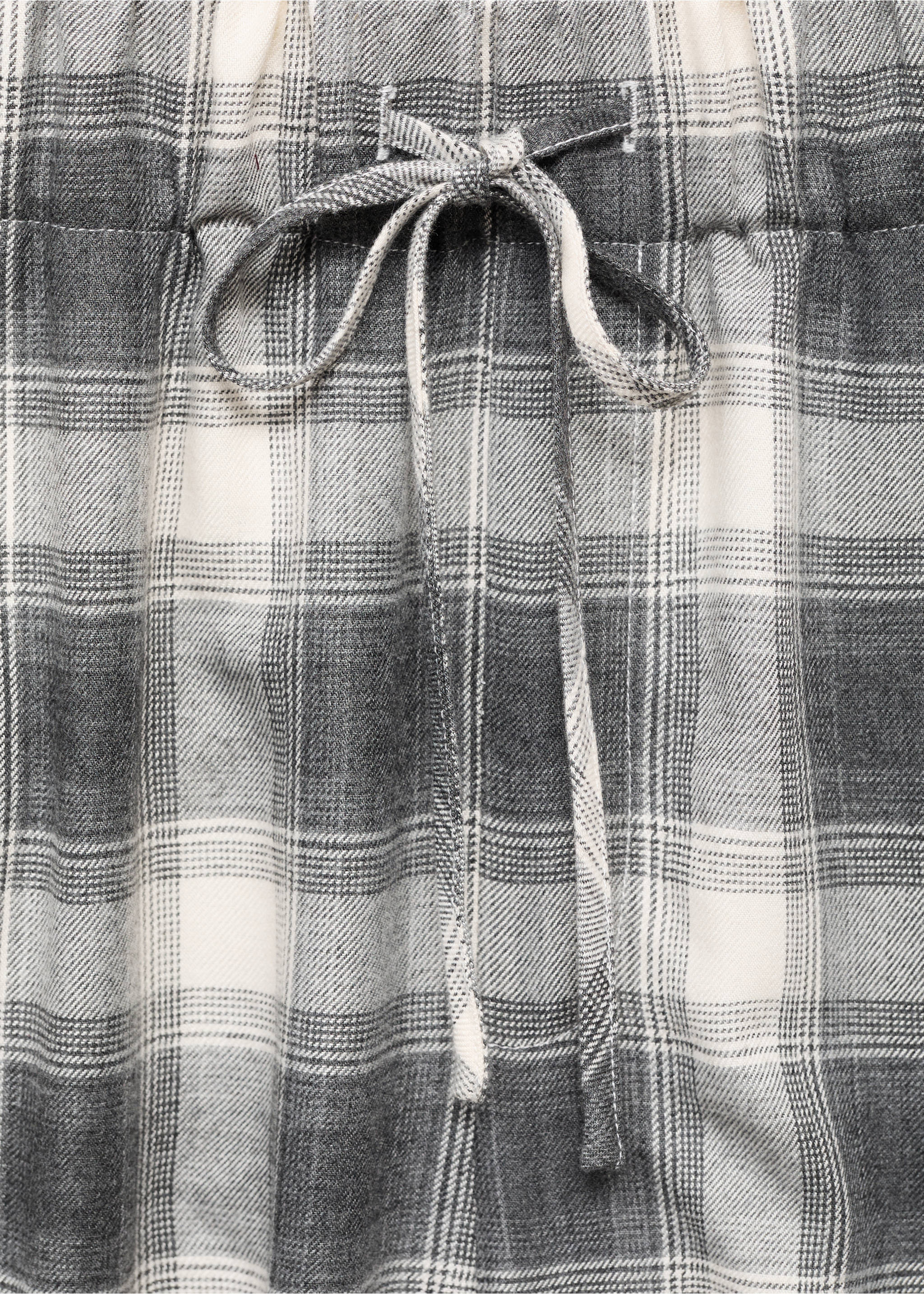 Karierte Flanellhose - Detail des Artikels 8, Grau. Ref: 17077128-00.