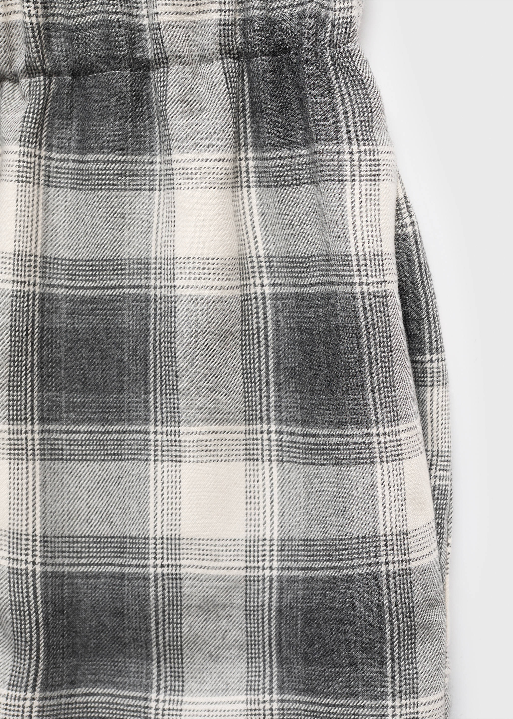 Karierte Flanellhose - Detail des Artikels 0, Grau. Ref: 17077128-00.