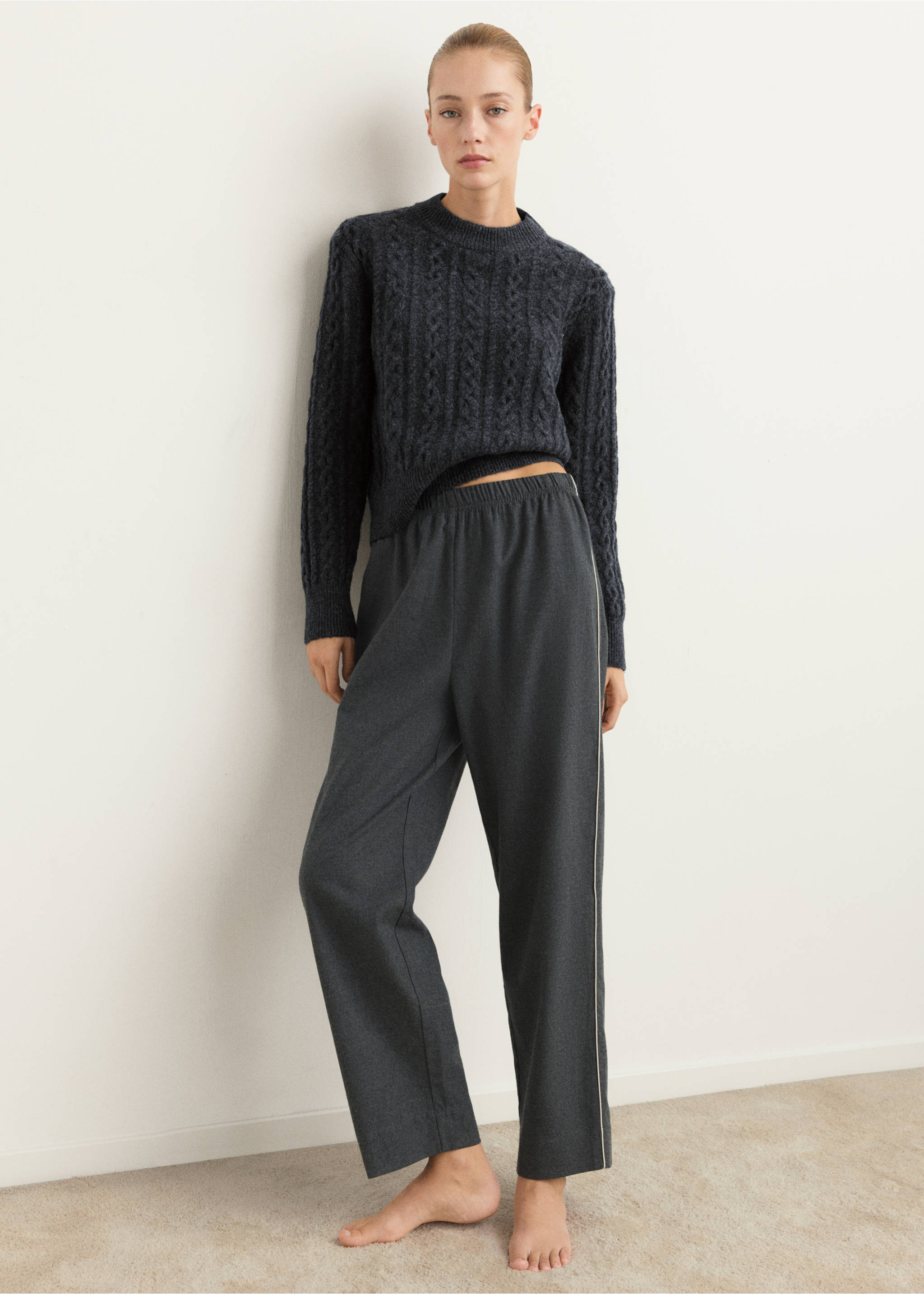 Pyjama sweater bello - General plane, Charcoal. Ref: 17077129-00.