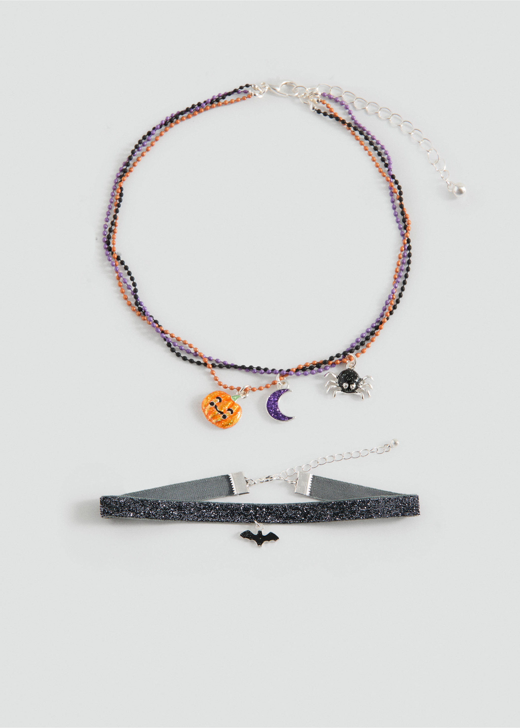 Pack of 2 Halloween necklaces - Article without model, Black. Ref: 17077134-00.