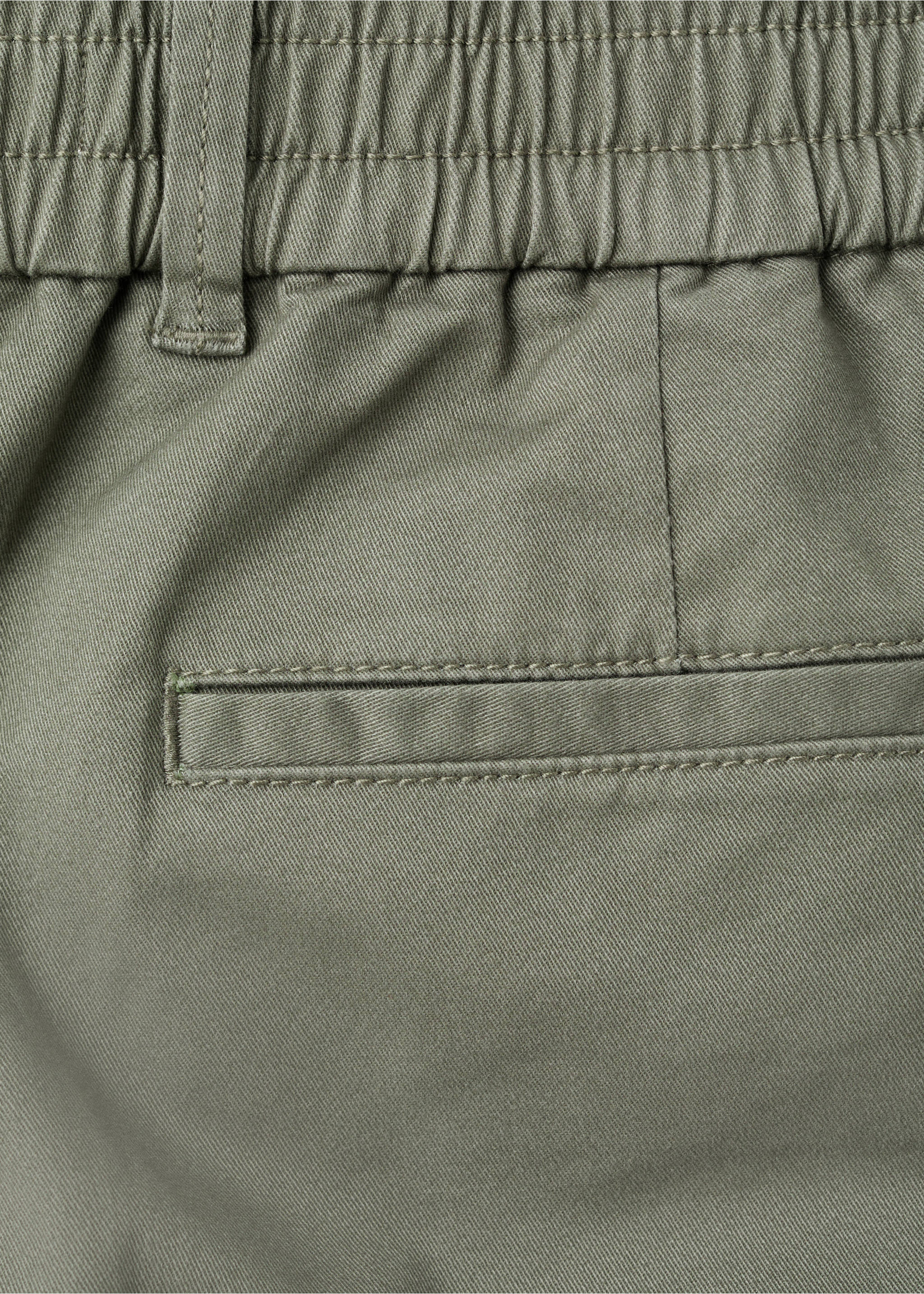 Pantalons xinesos cotó - Detall de l'article 0, Verd. Ref: 17077136-00.