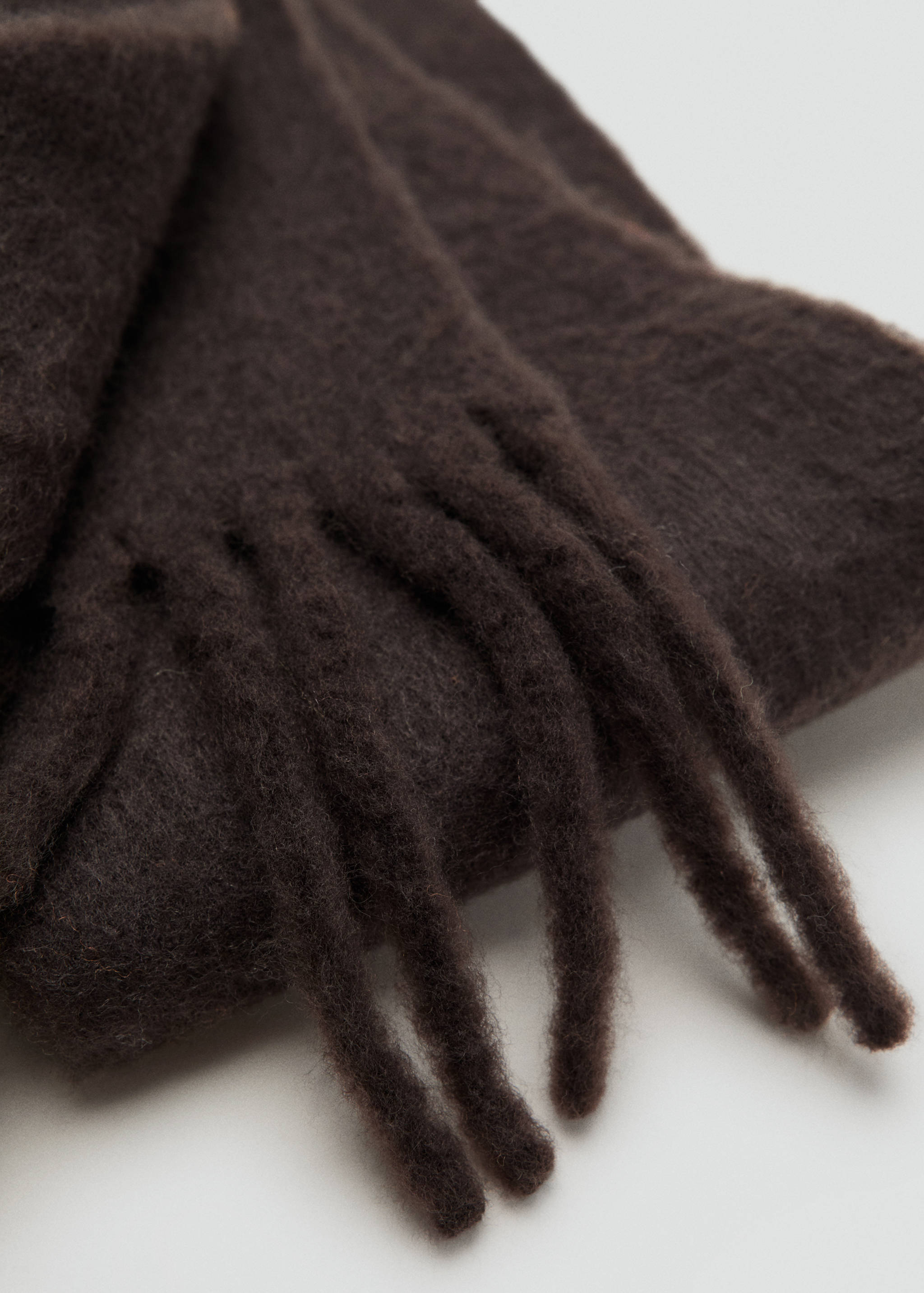 Bufanda terminaciones flecos - Plano medio