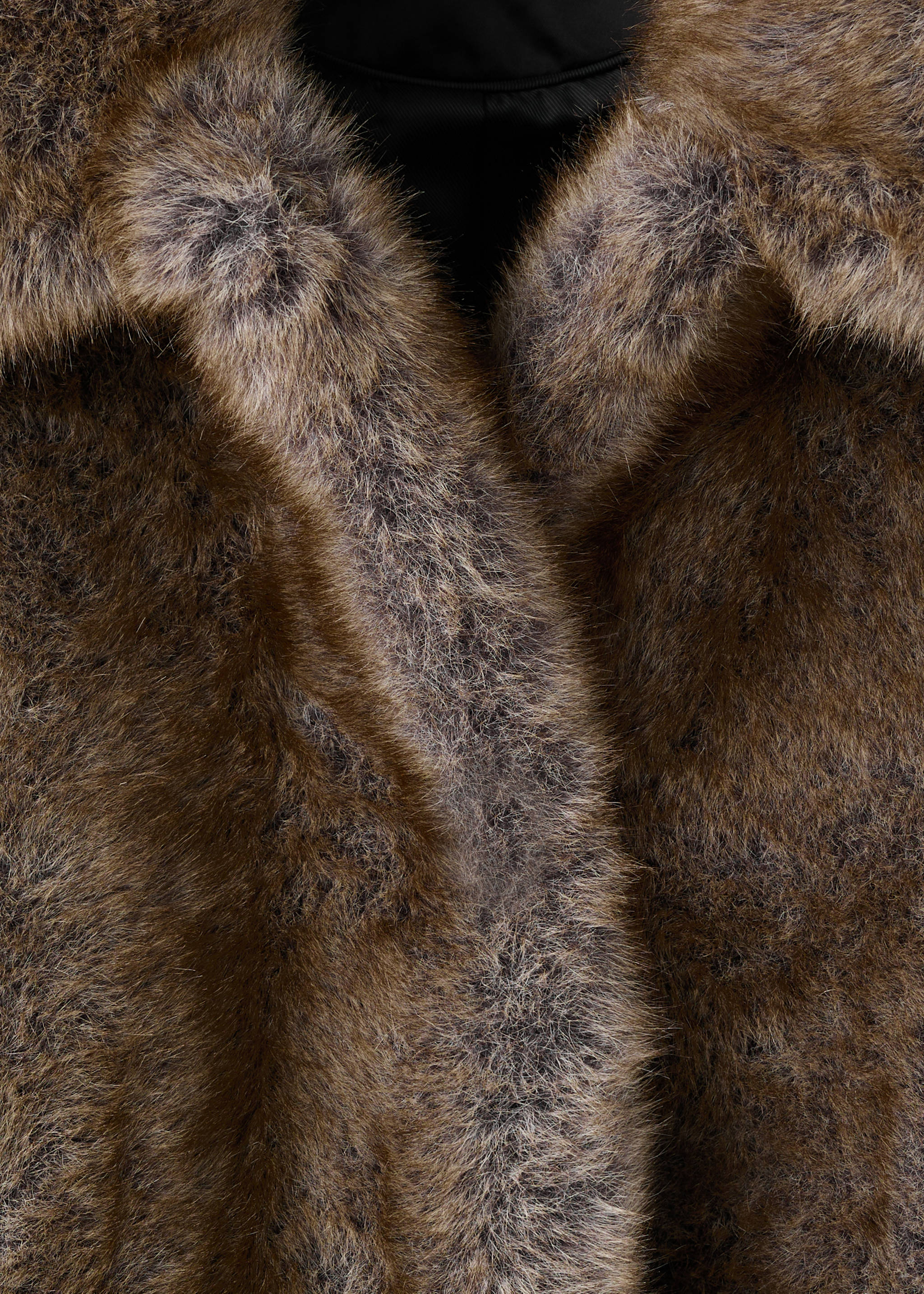 Faux-fur cropped jacket - Details of the article 0