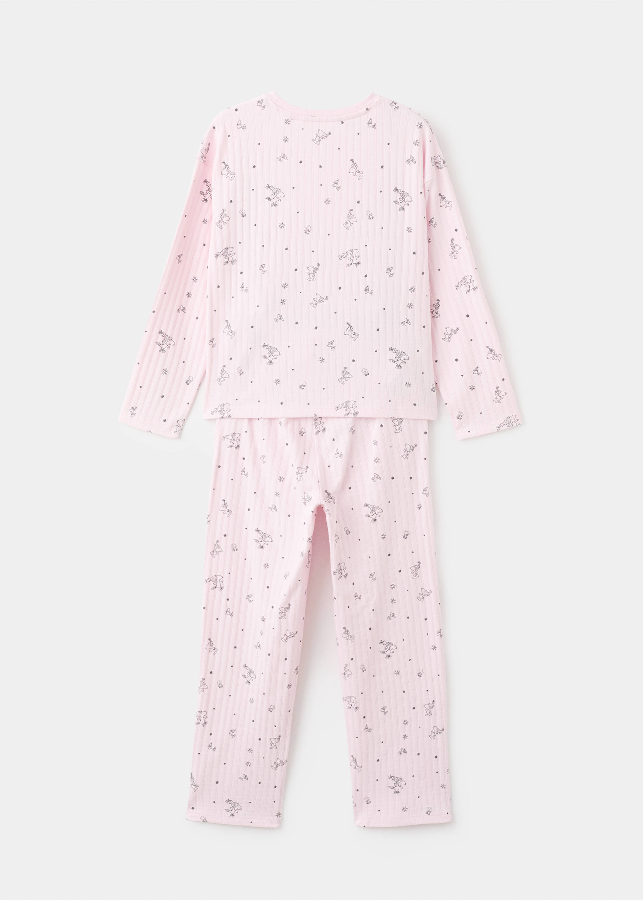 Pyjama long Snoopy - Verso de l’article, Rose. Ref: 17077770-00.