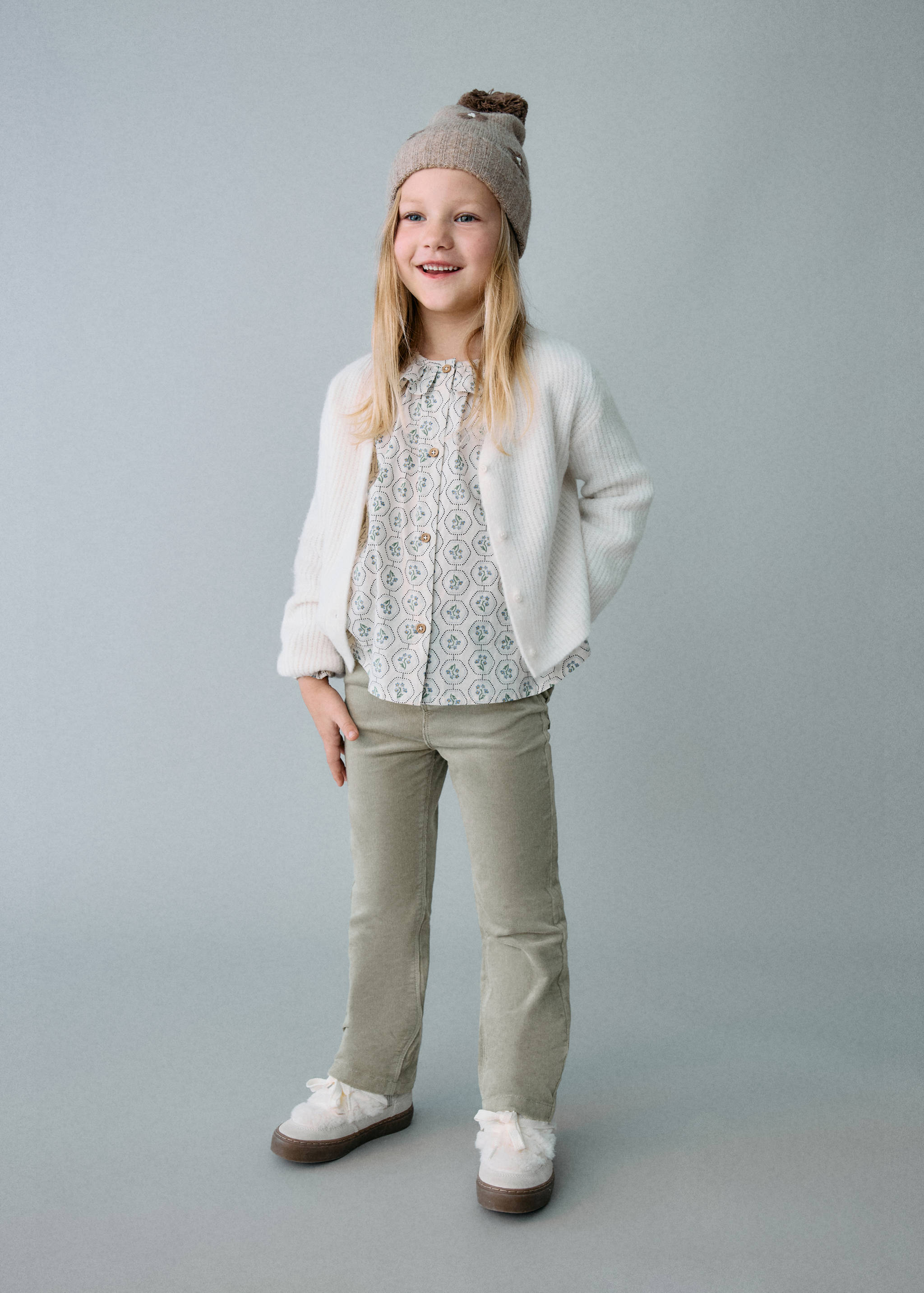Pantalon flare velours côtelé - Plan général