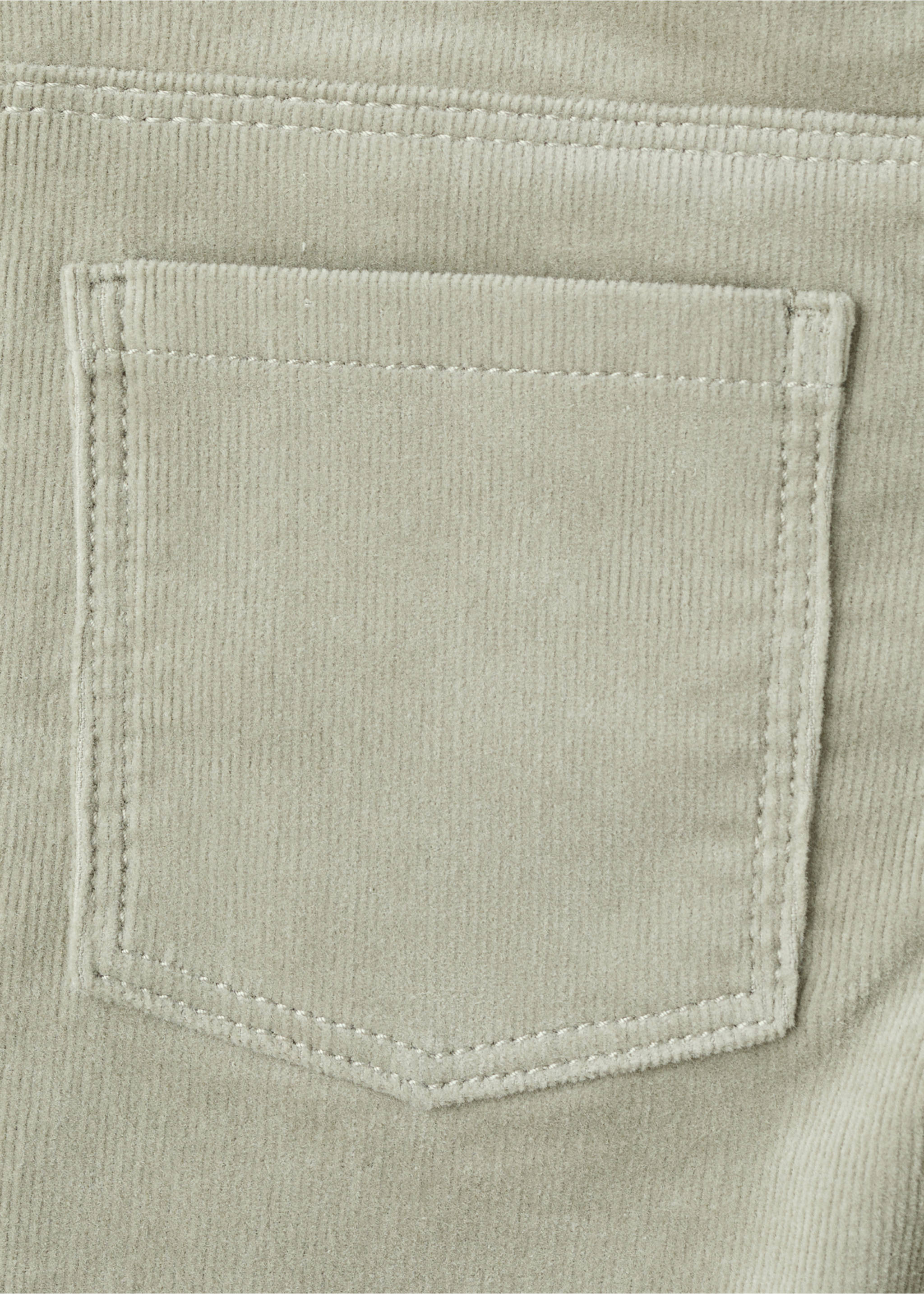 Pantalon flare velours côtelé - Détail de l'article 8, Vert pastel. Ref: 17077771-00.