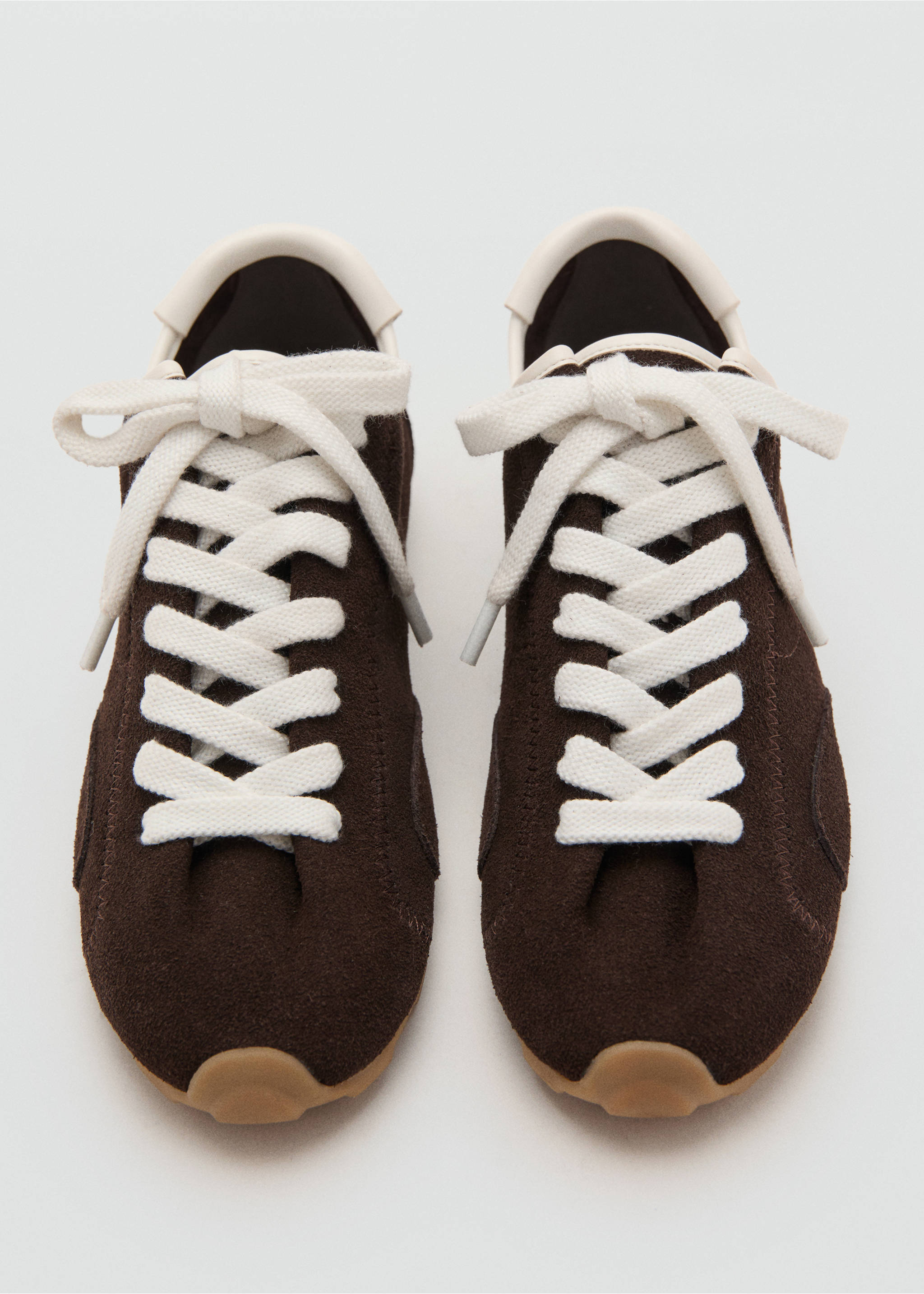 Deportivas serraje contraste - Detalle del artículo 2, Chocolate. Ref: 17077775-00.
