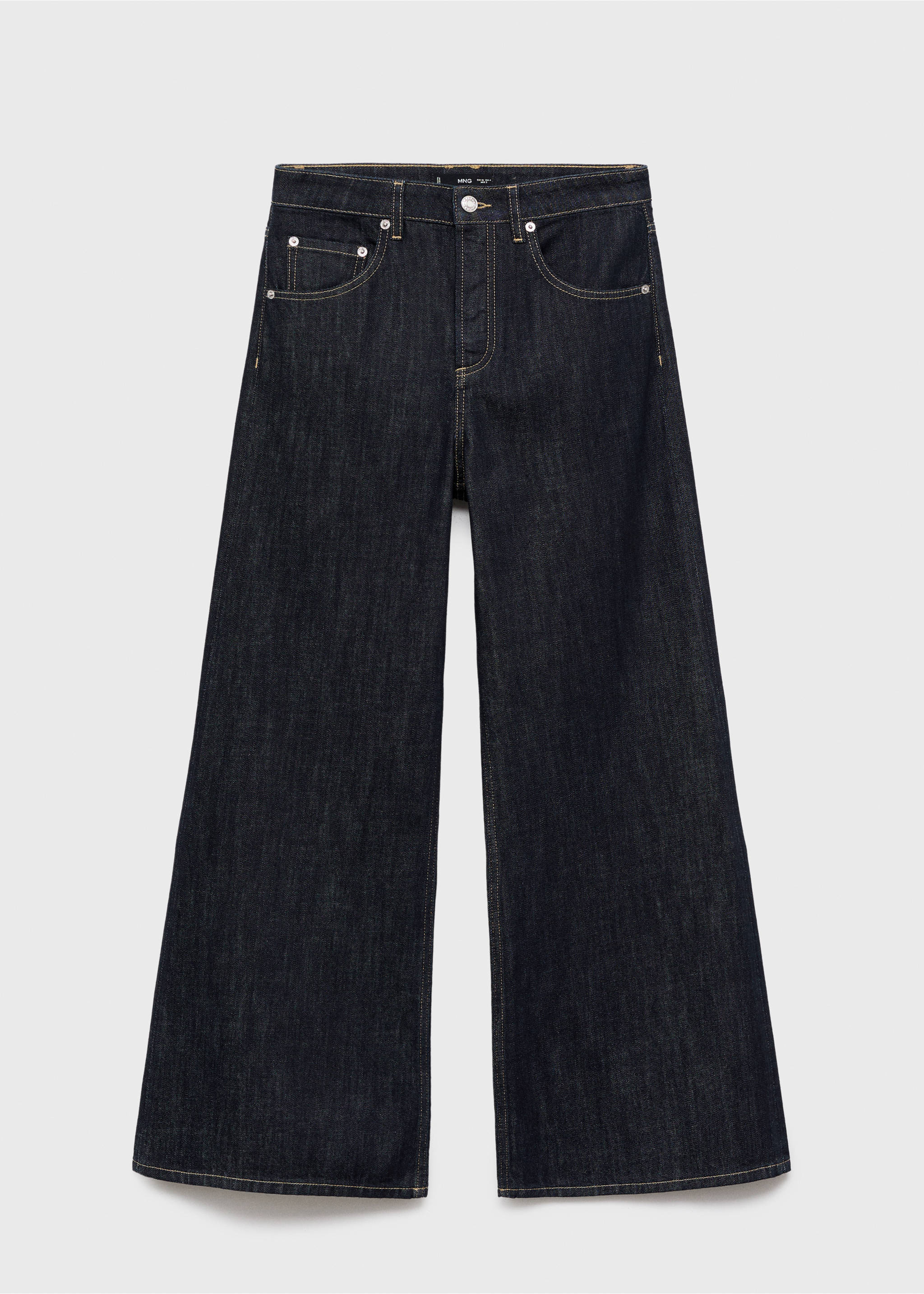 Jeans wide leg botones - Artículo sin modelo, Azul. Ref: 17077792-00.