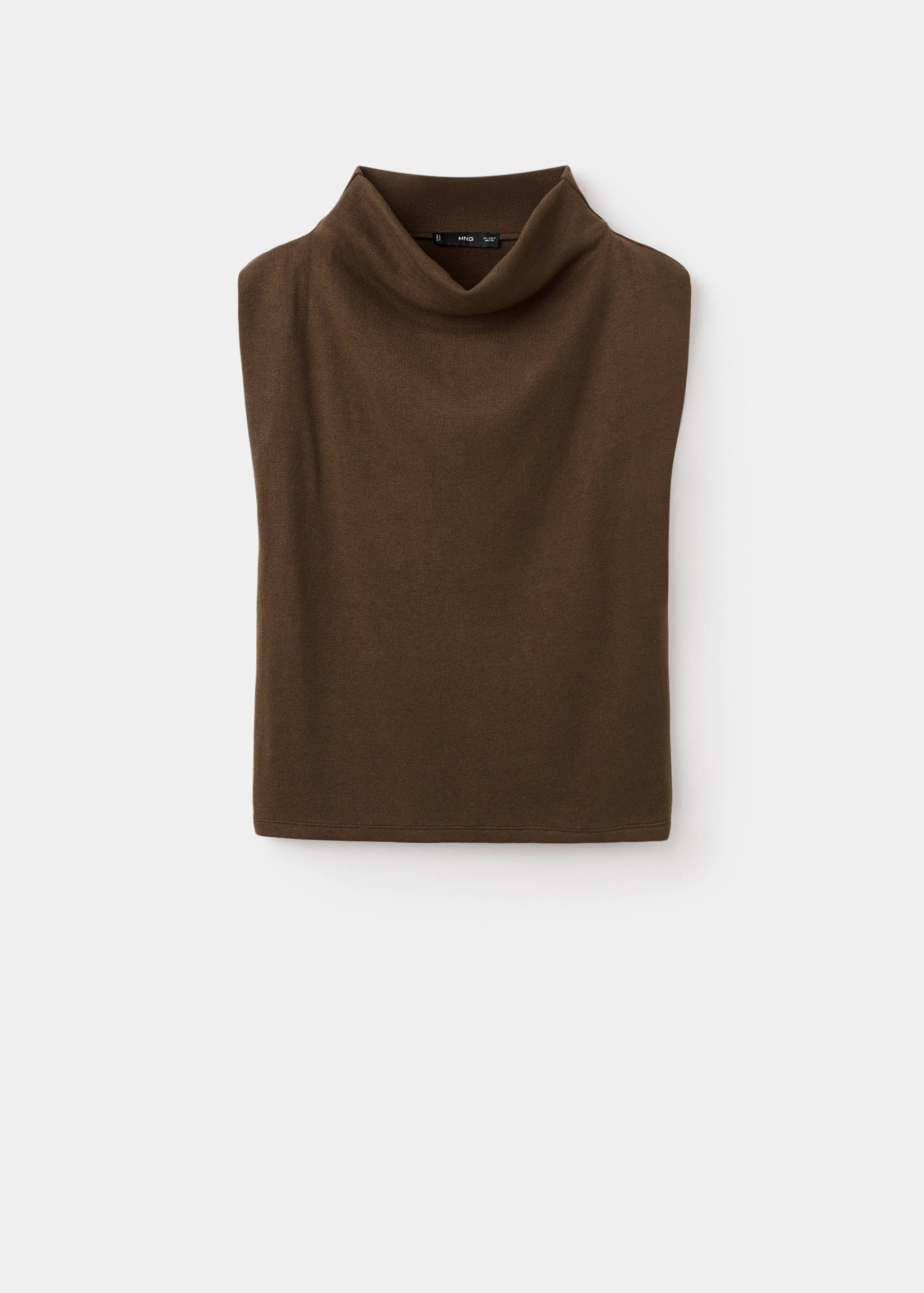 Top s řasením na výstřihu - Zboží bez modelu