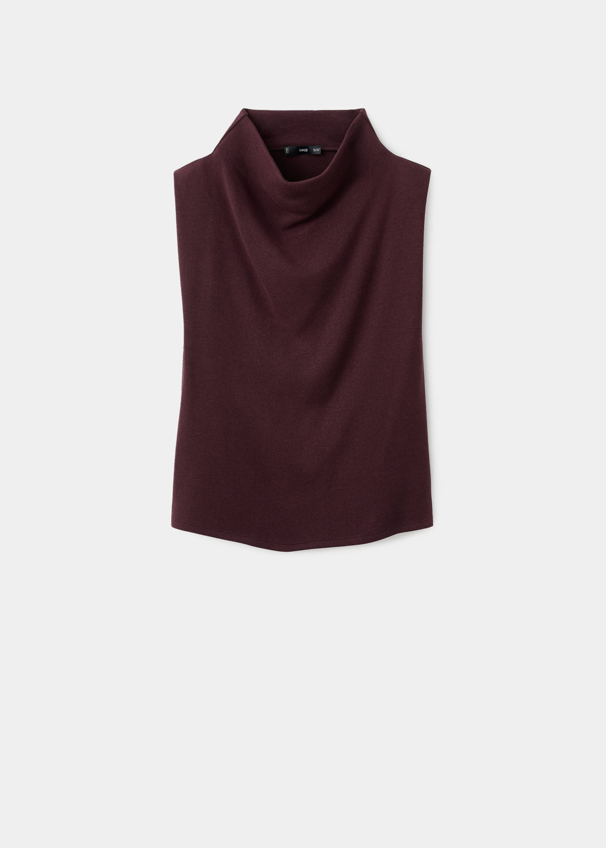 Top s řasením na výstřihu - Zboží bez modelu