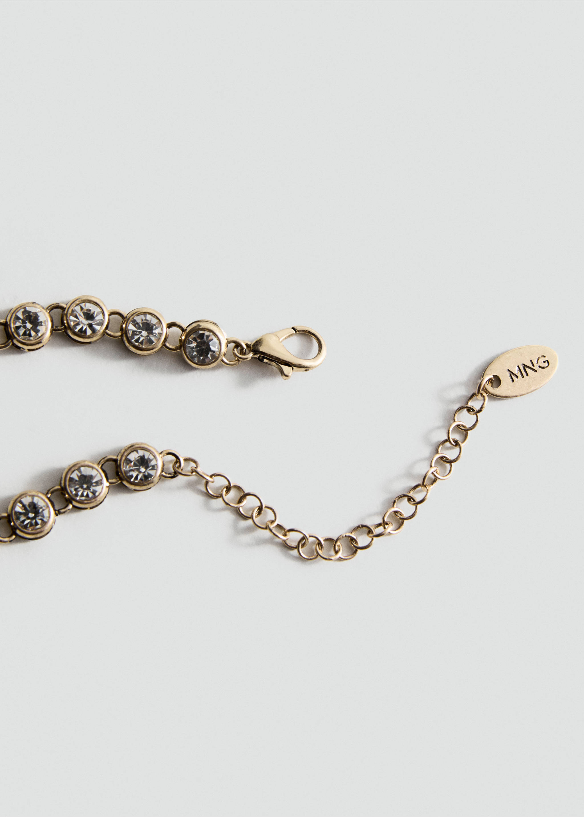 Ketting met kristallen - Detail van het artikel 1, Goud. Ref: 17077803-00.