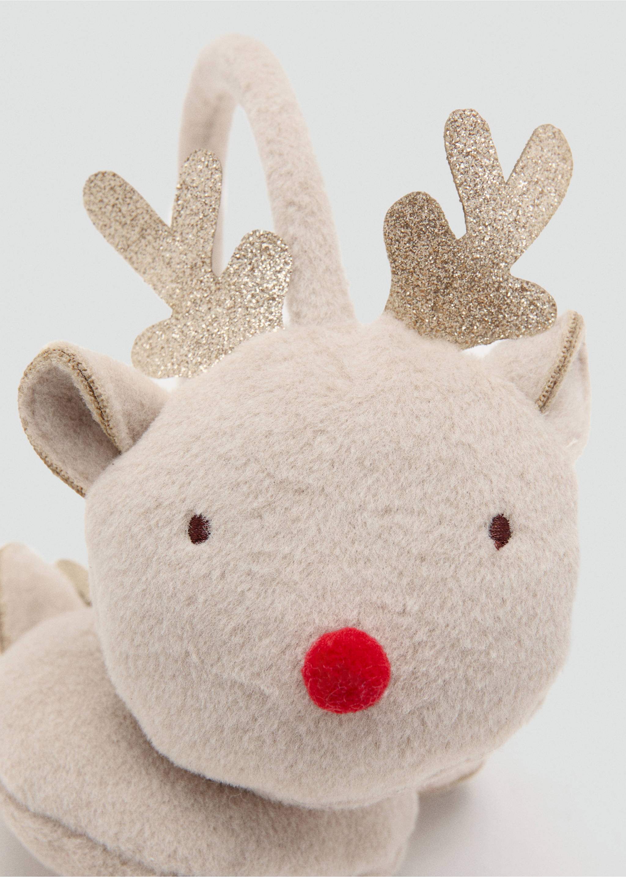 reindeer earmuffs - Details of the article 1, Sand. Ref: 17077810-00.