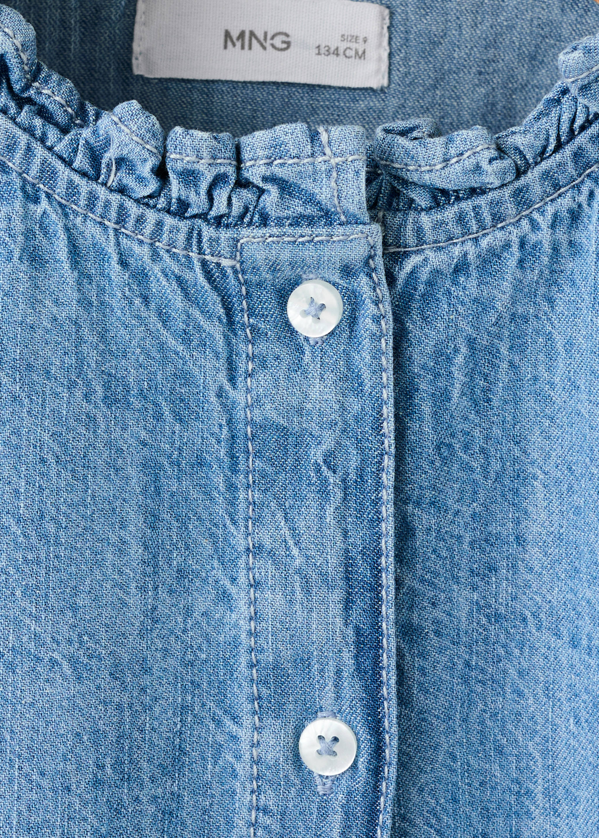 Broderad blus i denim - Detaljer om artikeln 8