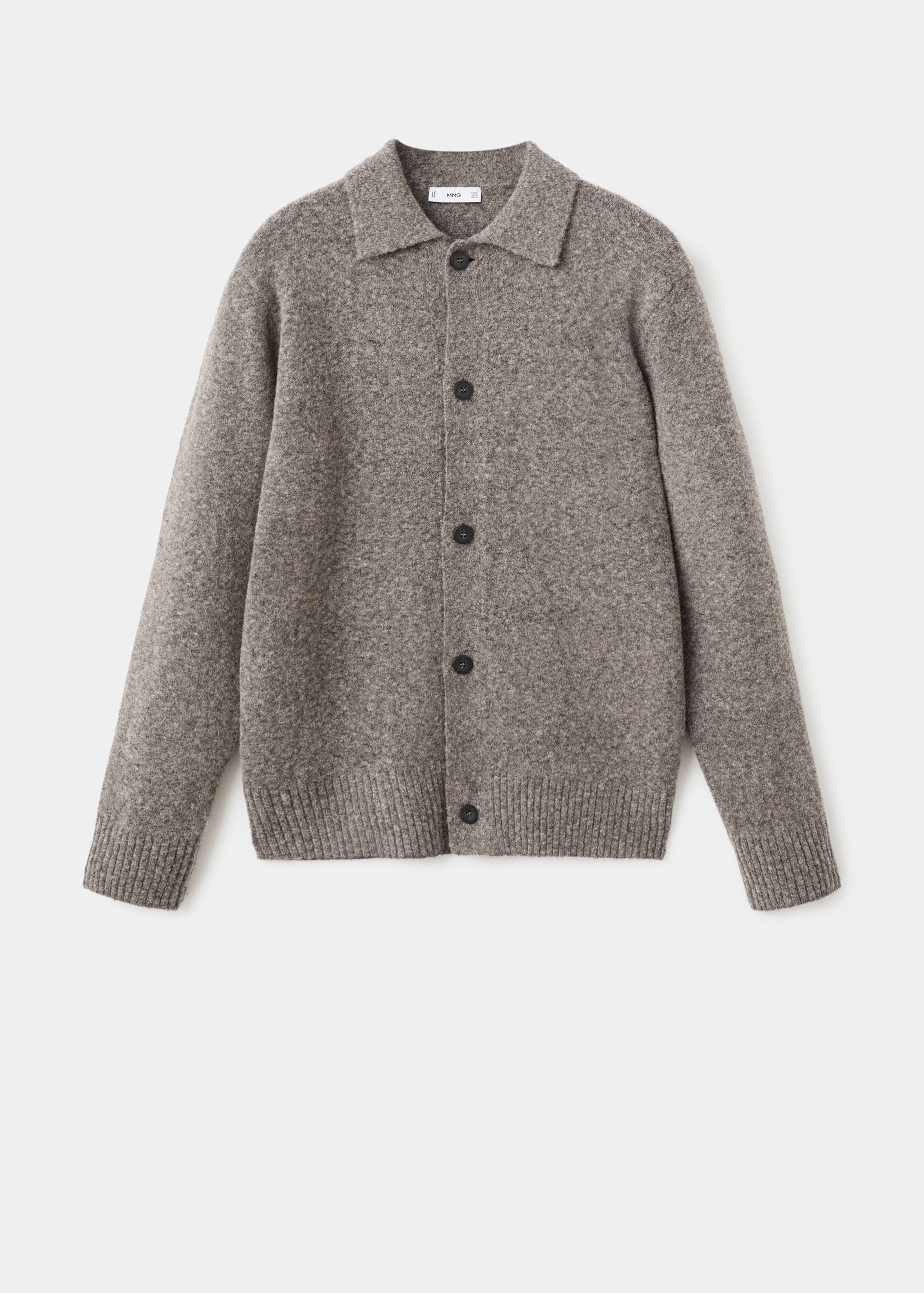 Gebreid vest van een wolblend - Artikel zonder model