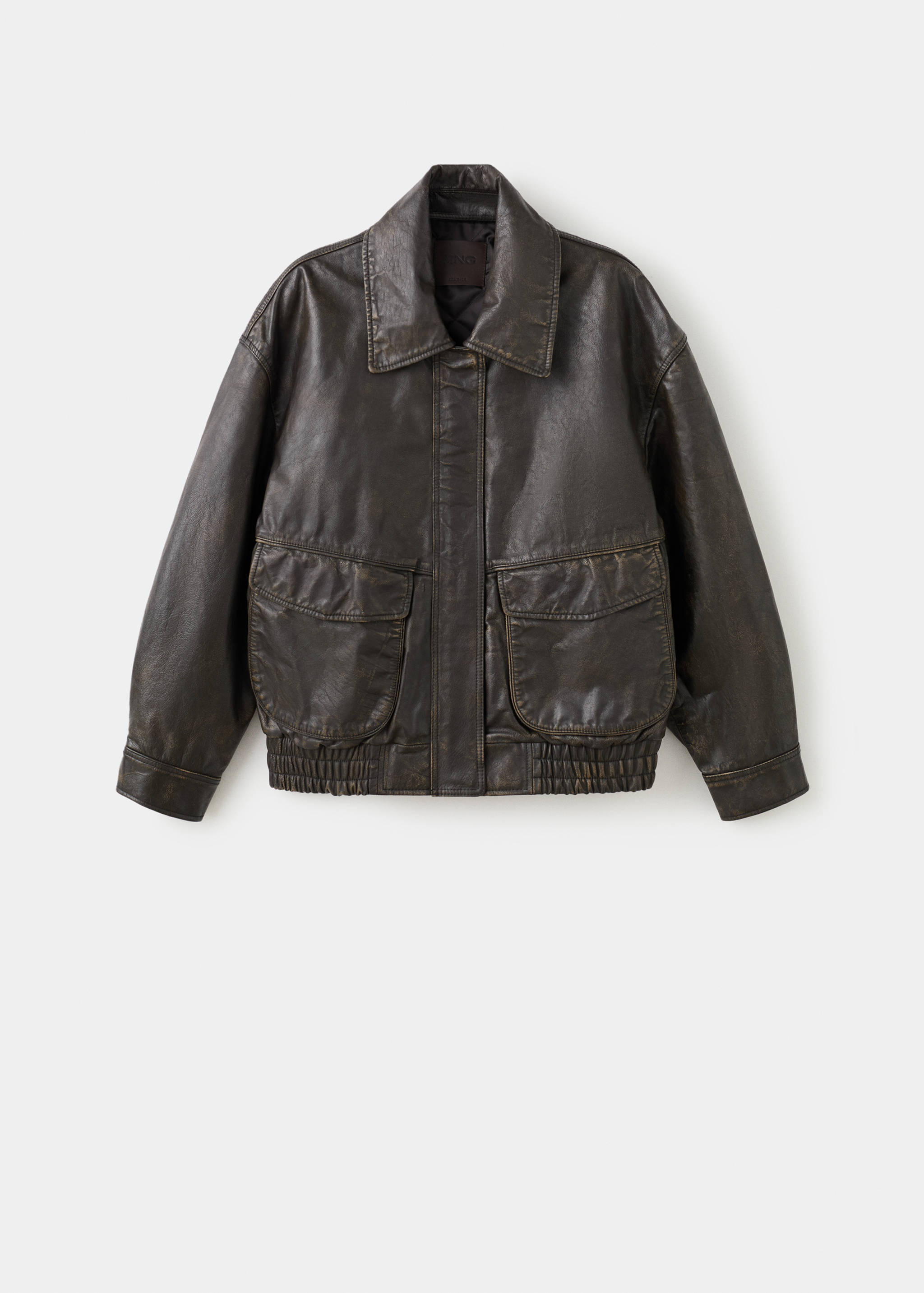 100% leather jacket with pockets - Article without model