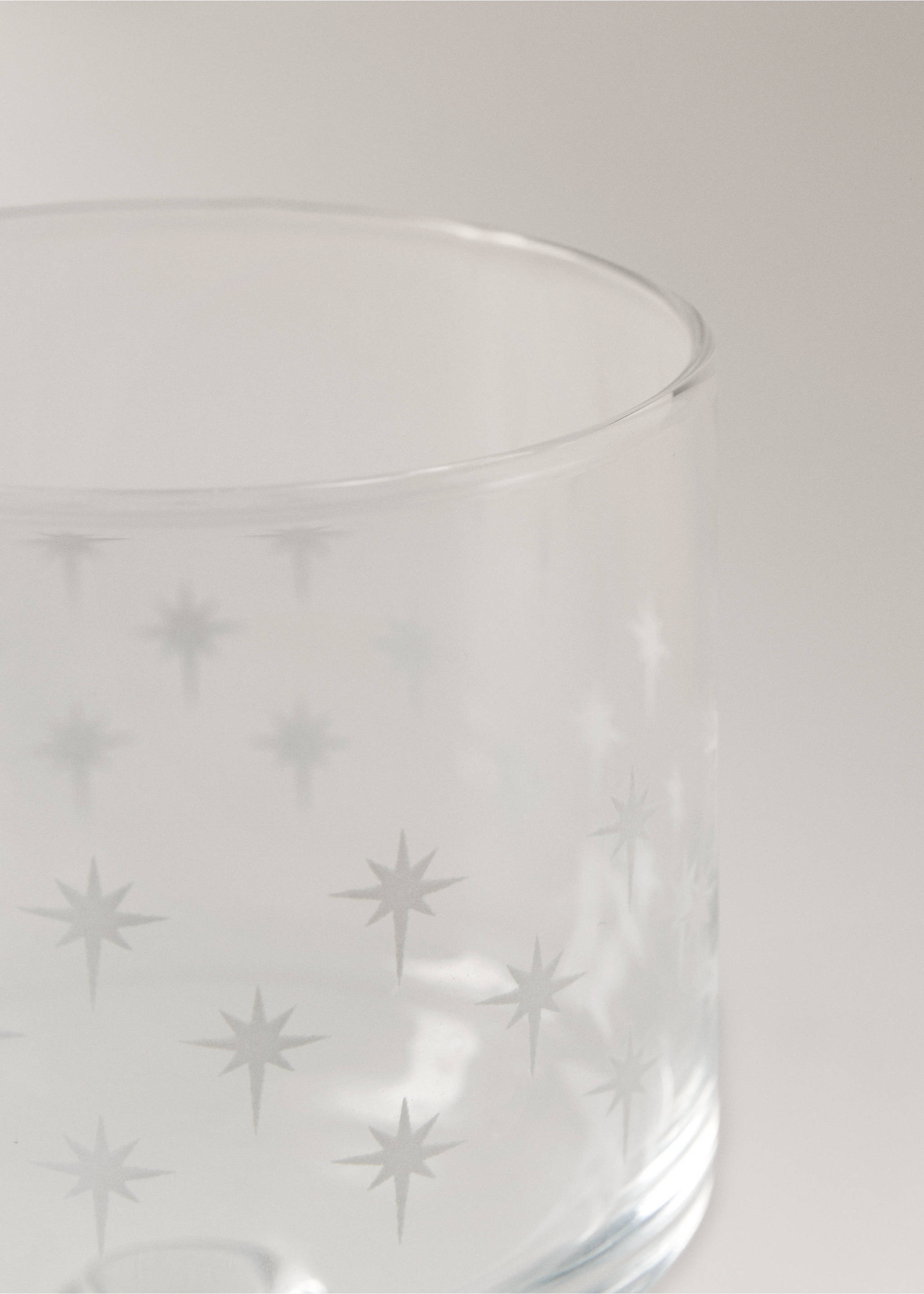 Verre à pied en verre transparent - Détail de l'article 1, Blanc cassé. Ref: 17077908-00.