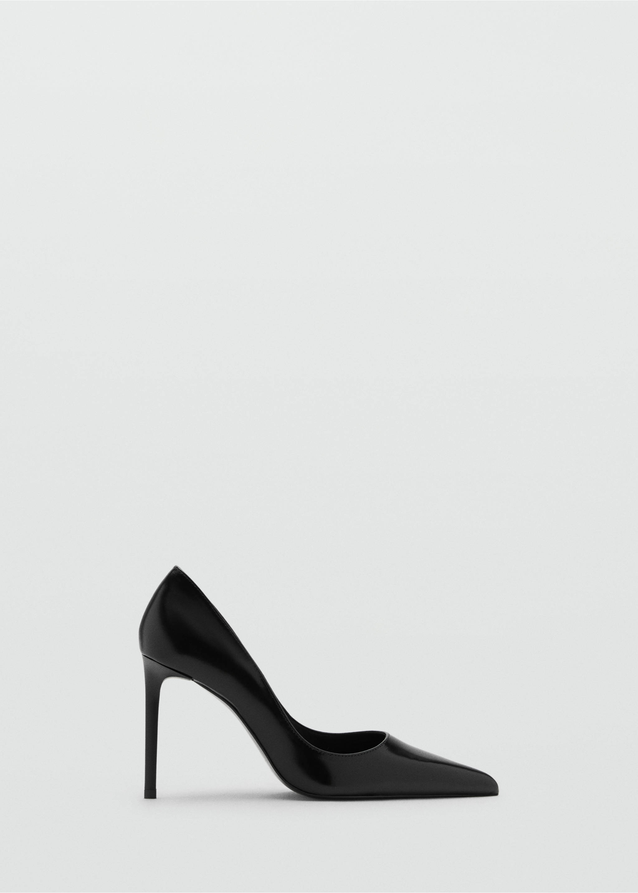 Pointed-toe leather heeled shoes - Article without model, Black. Ref: 17077910-00.