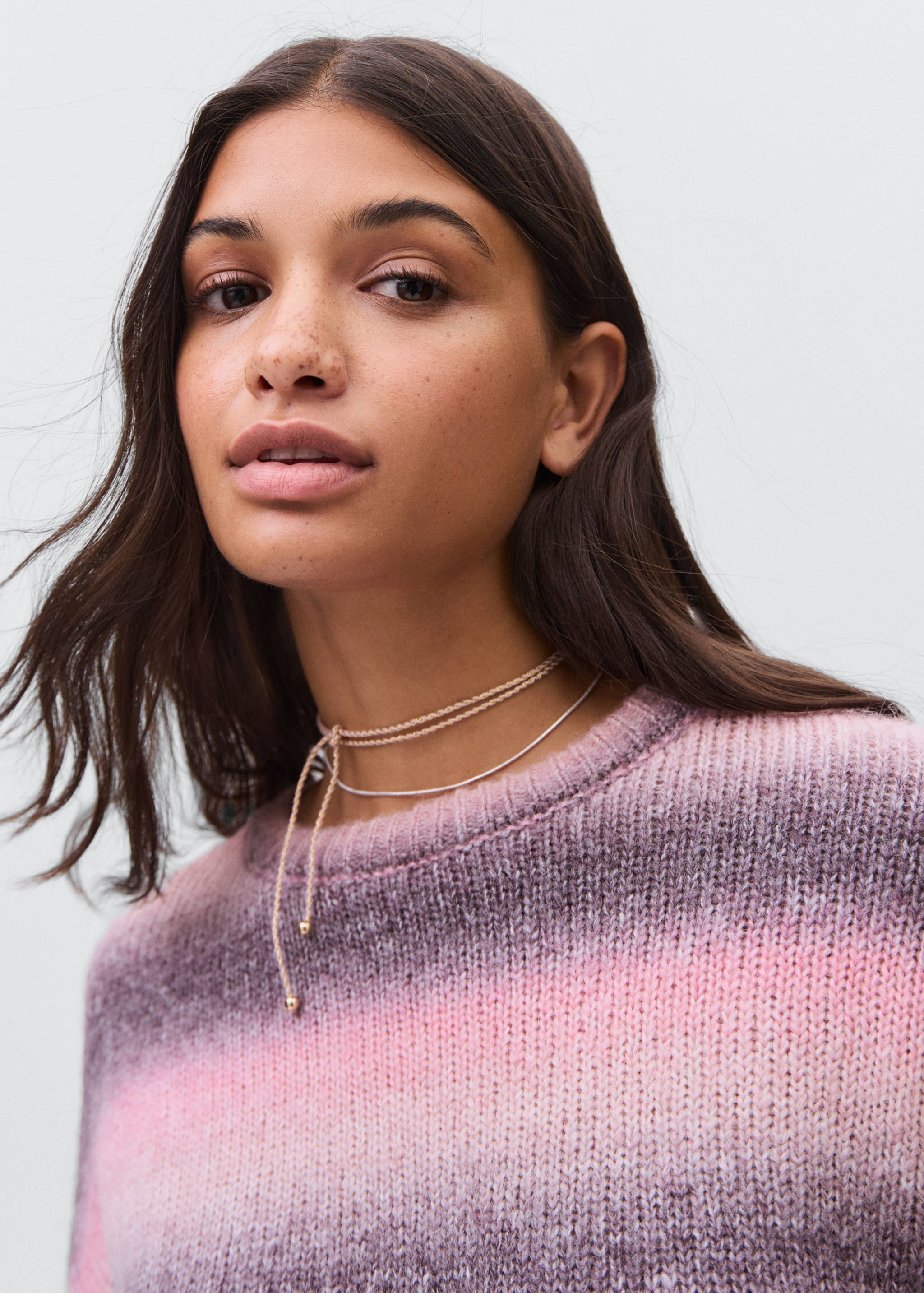 Mehrfarbiger Strickpullover - Detail des Artikels 1