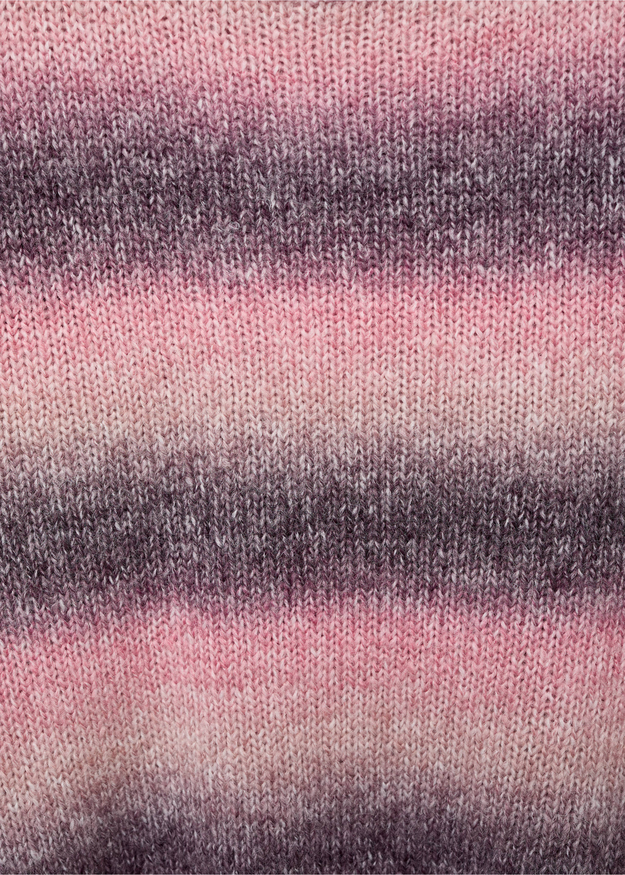 Multi-coloured knit sweater - Details of the article 0, Light Pink. Ref: 17078265-00.