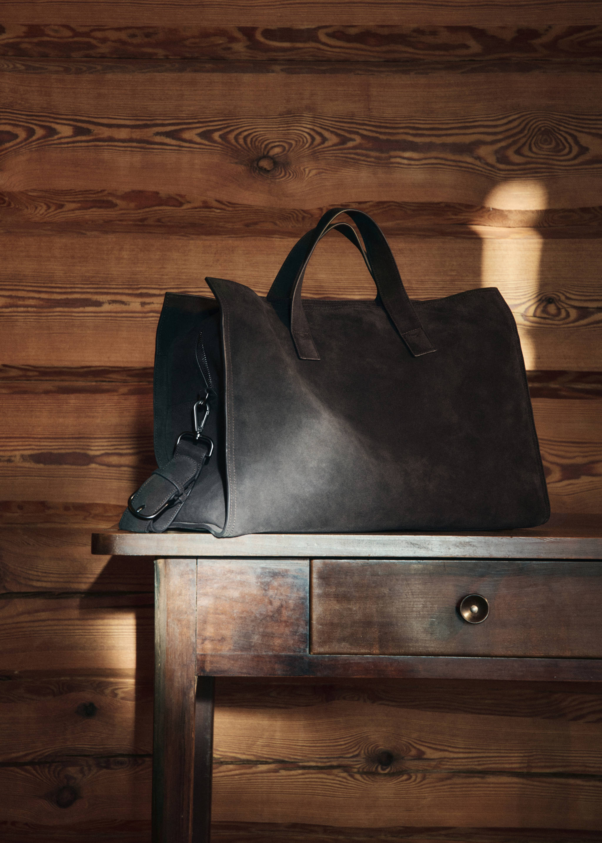 Leather bowling bag - General plane, Brown. Ref: 17078266-00.