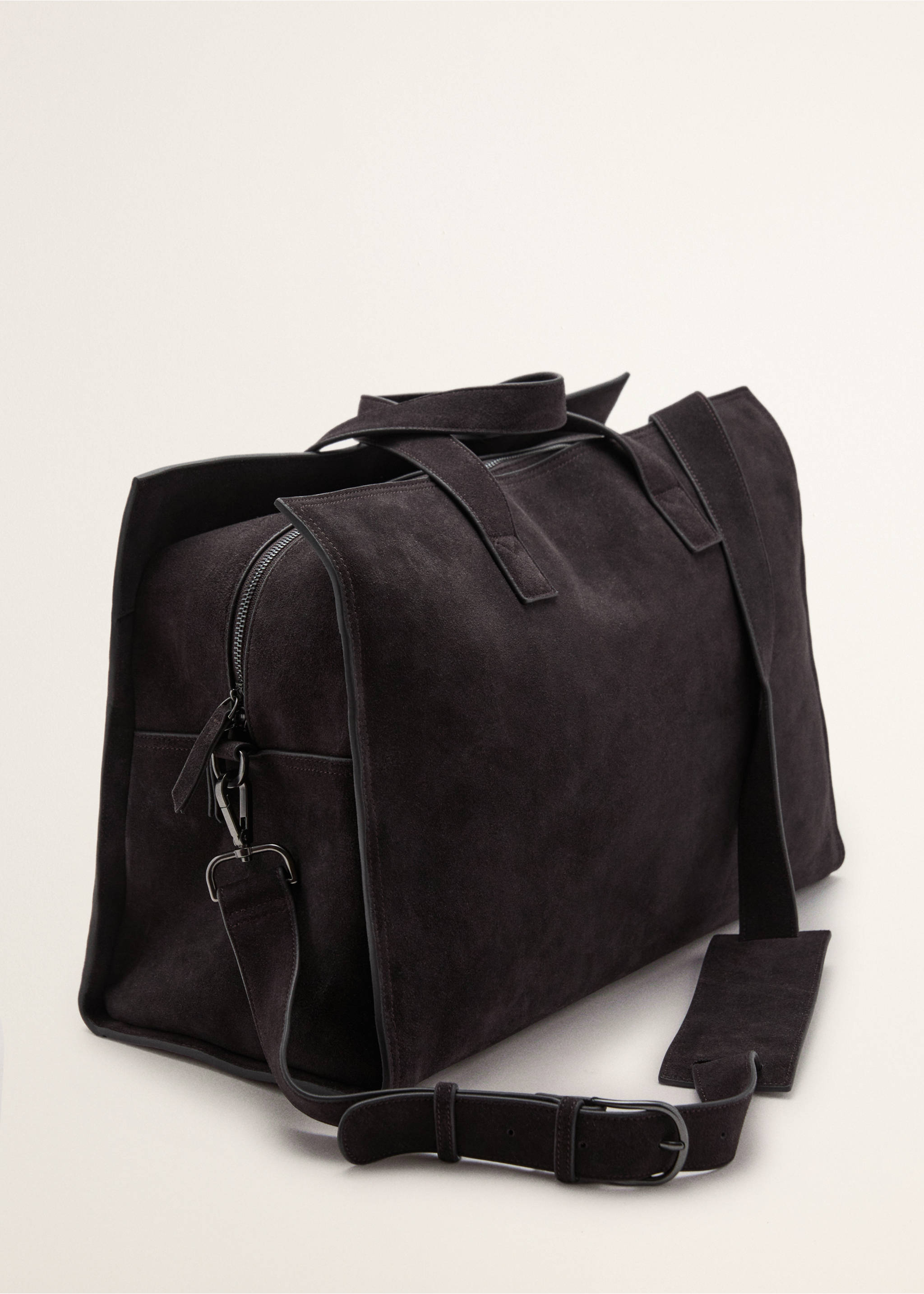 Leather bowling bag - Medium plane, Brown. Ref: 17078266-00.