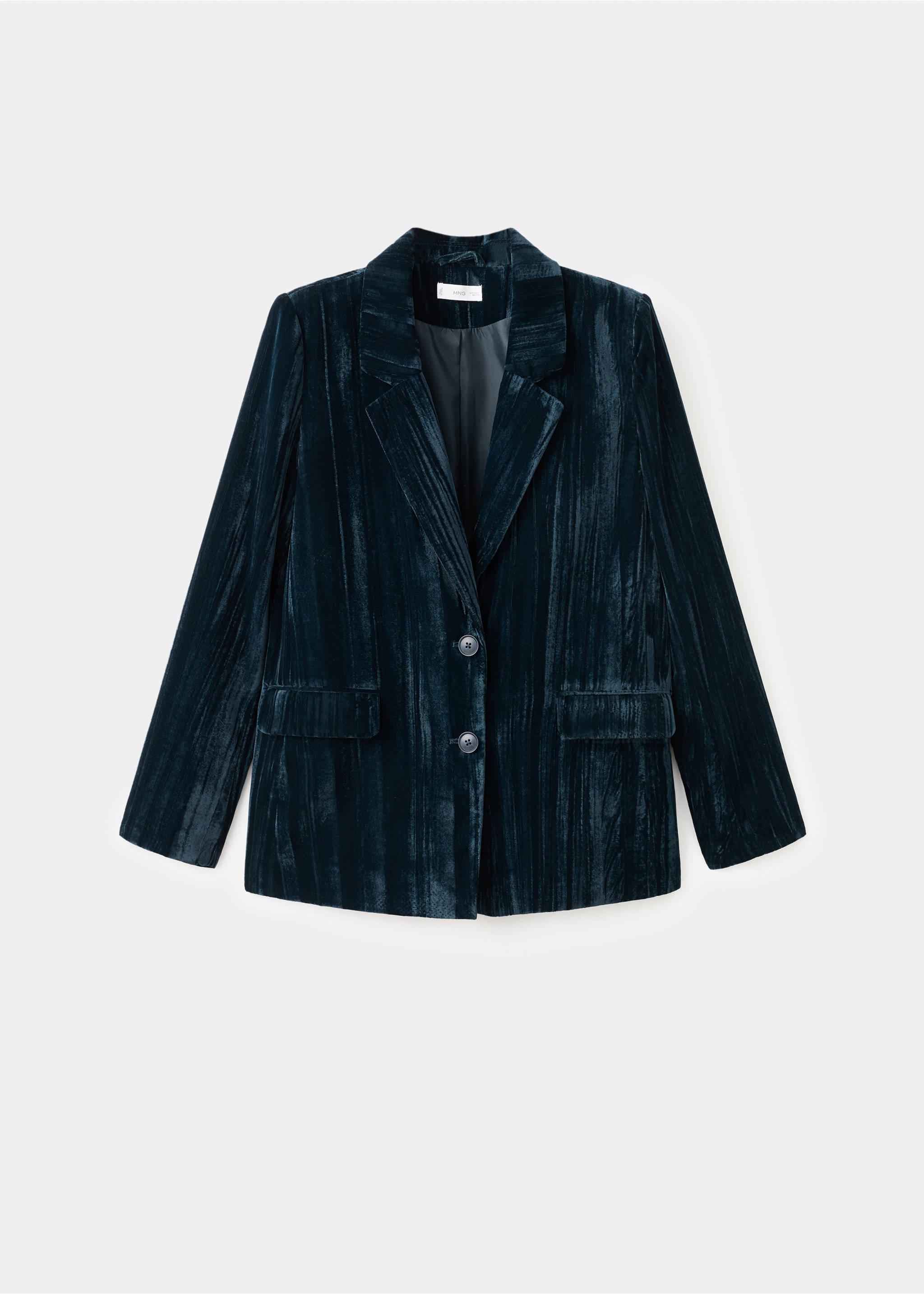 Velvet jacket - Article without model, Navy. Ref: 17078274-00.