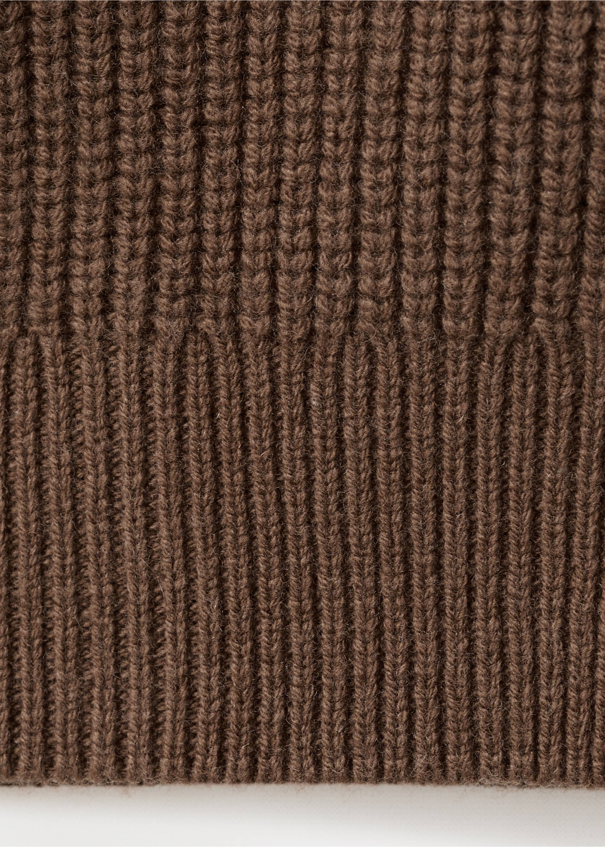 Geknöpfter Cardigan aus 100 % Wolle - Detail des Artikels 0, Karamell. Ref: 17078278-00.