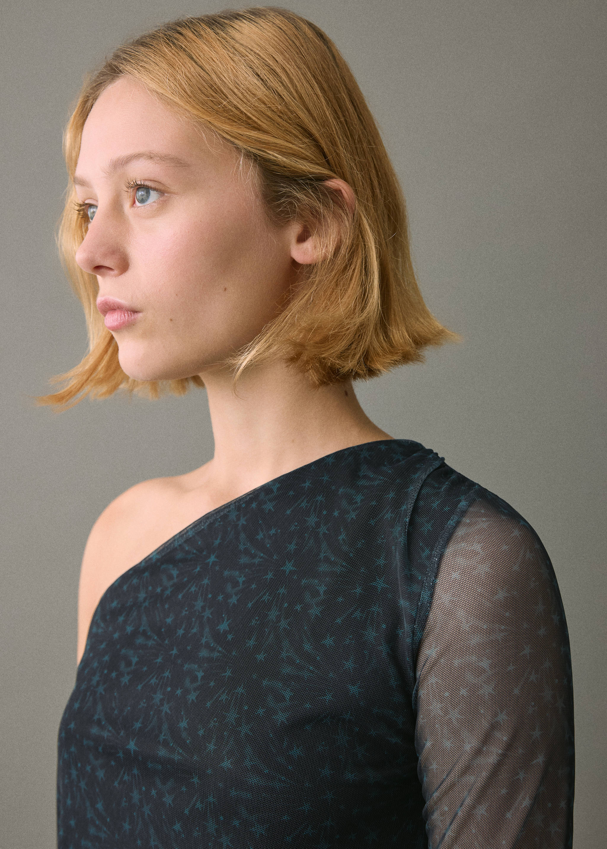 Stars print tulle T-shirt - Details of the article 1
