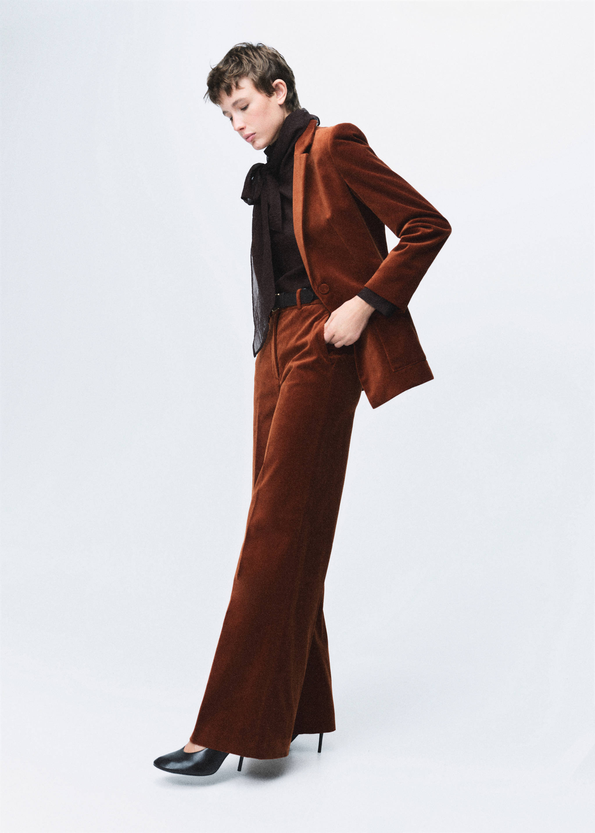 Velvet suit trousers - General plane