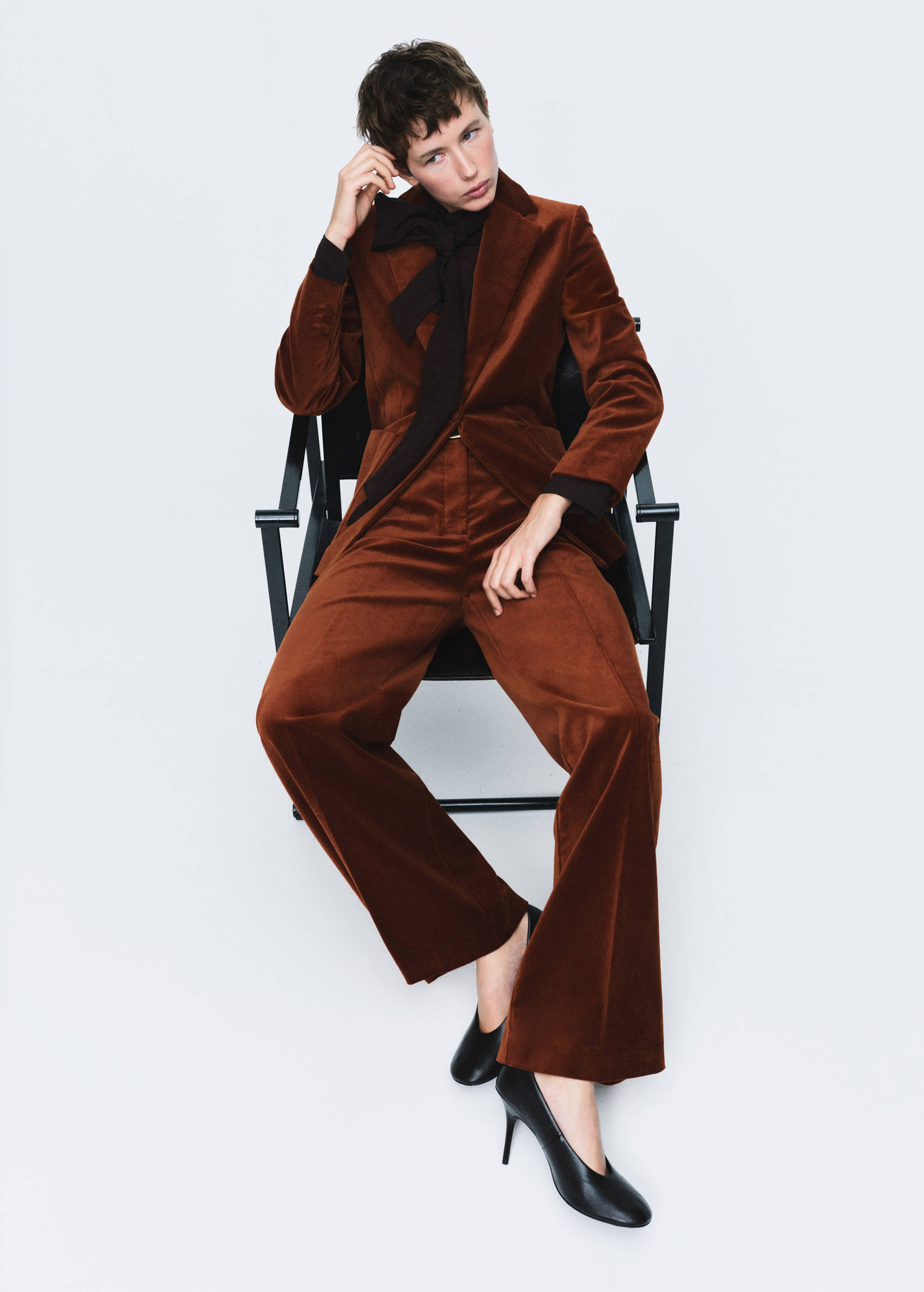 Velvet suit trousers - Details of the article 2