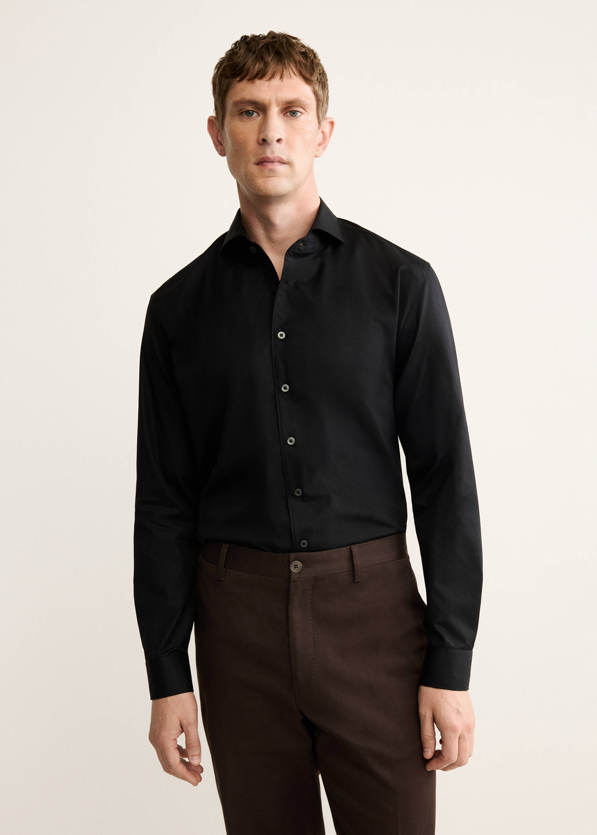 Chemise regular-fit 100 % coton - Plan moyen