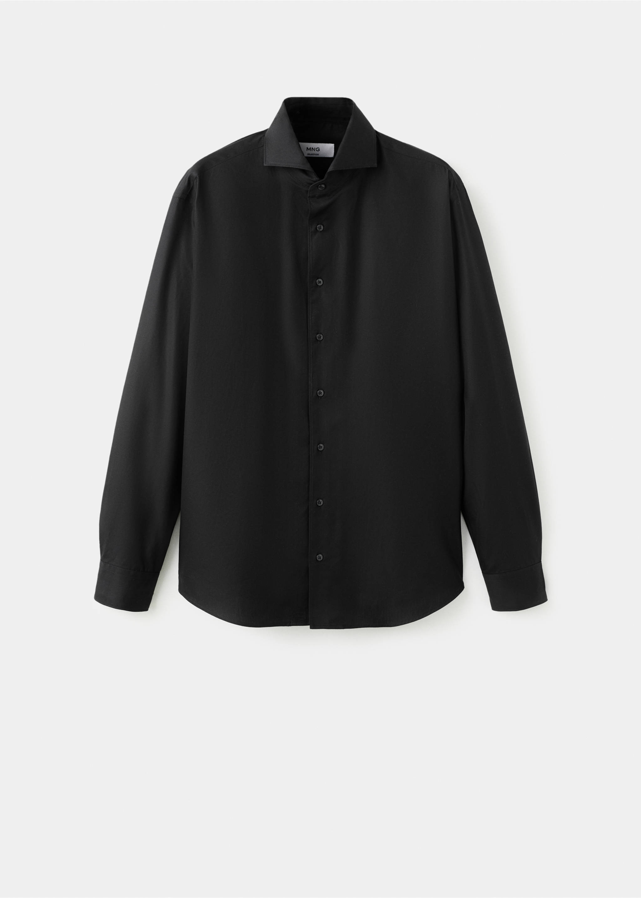 Chemise regular-fit 100 % coton - Article sans modèle, Noir. Ref: 17078288-00.