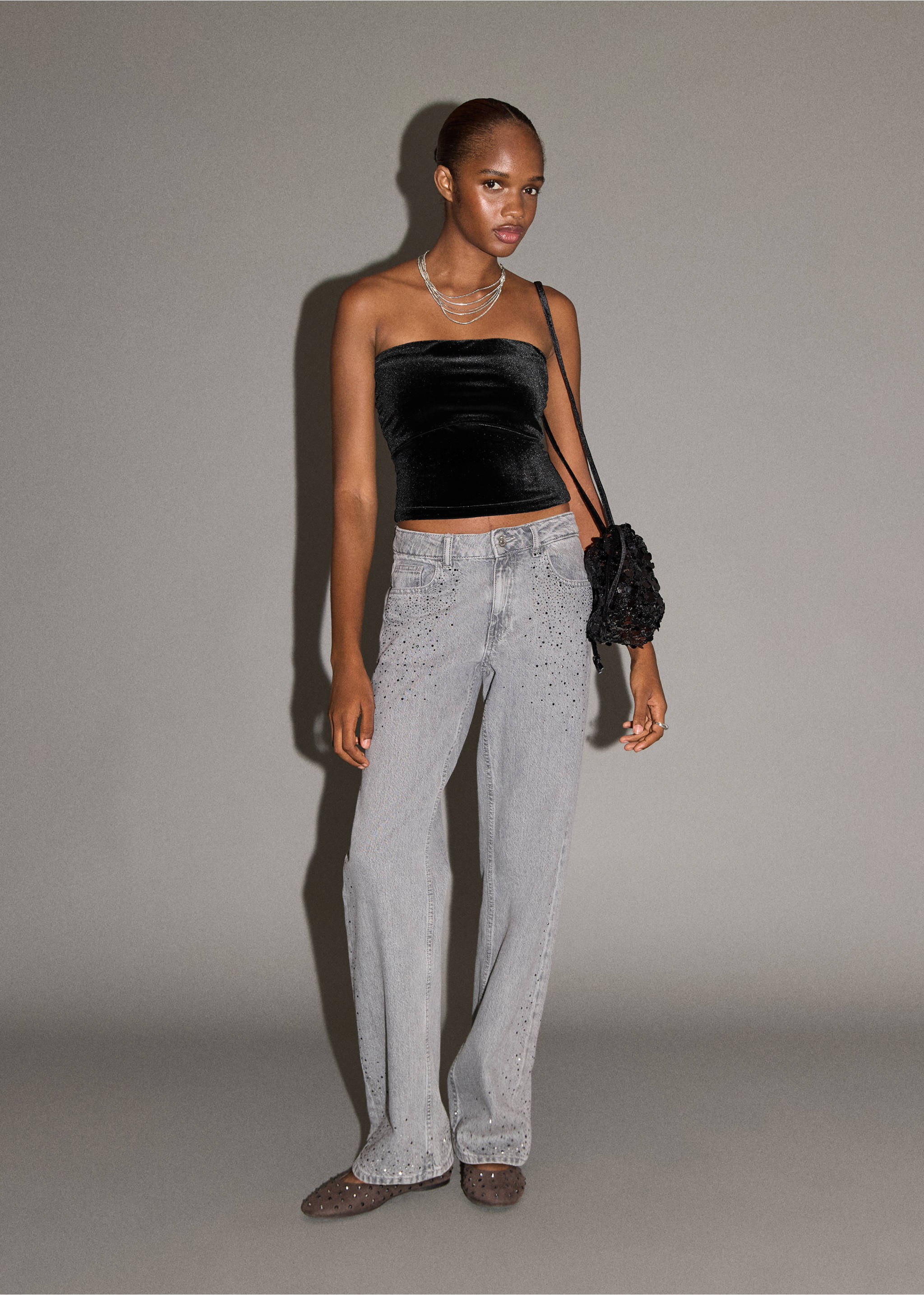 Velvet top - General plane, Black. Ref: 17078631-00.