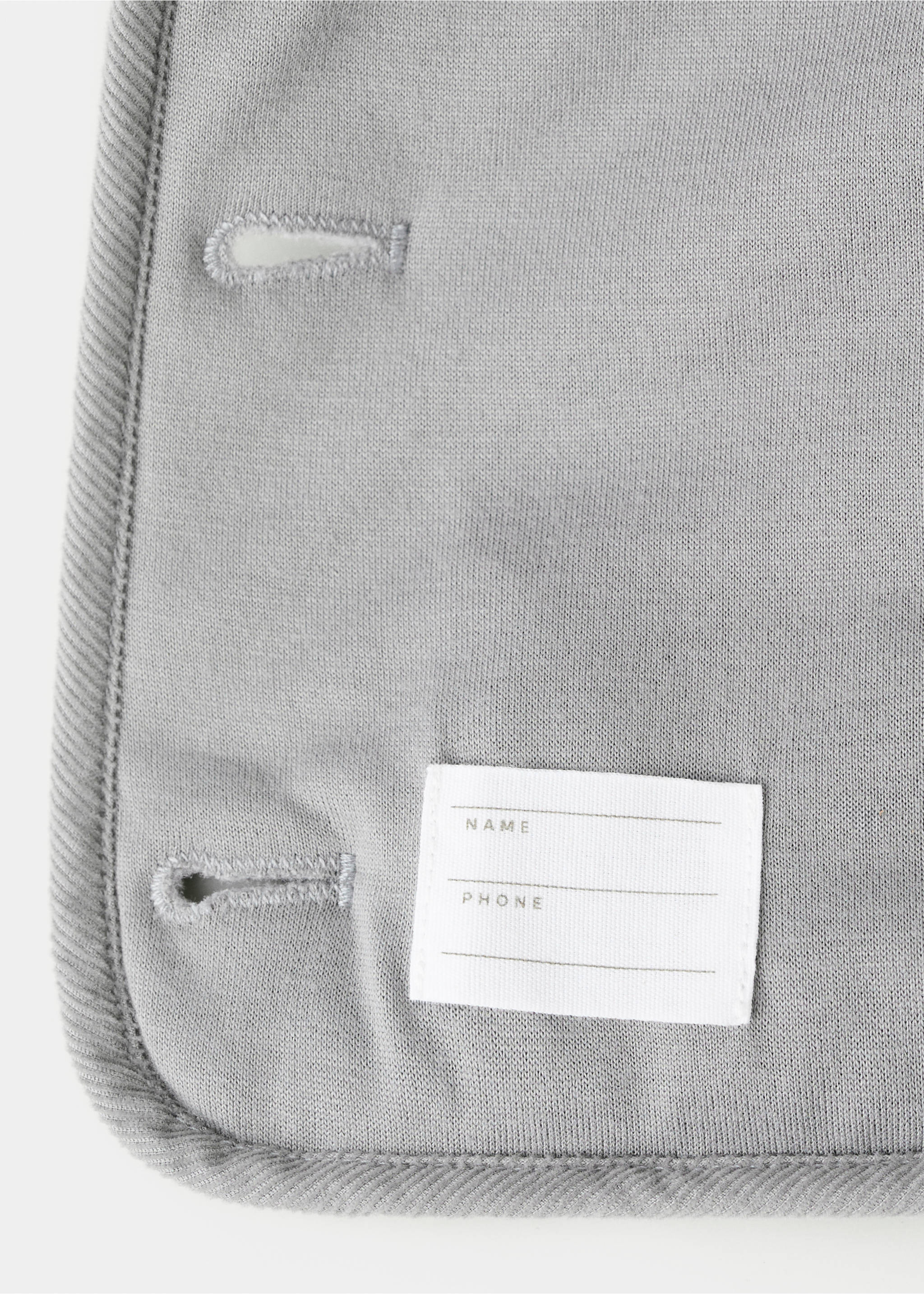 Corduroy quilted coat - Details of the article 0, Grey. Ref: 17078633-00.