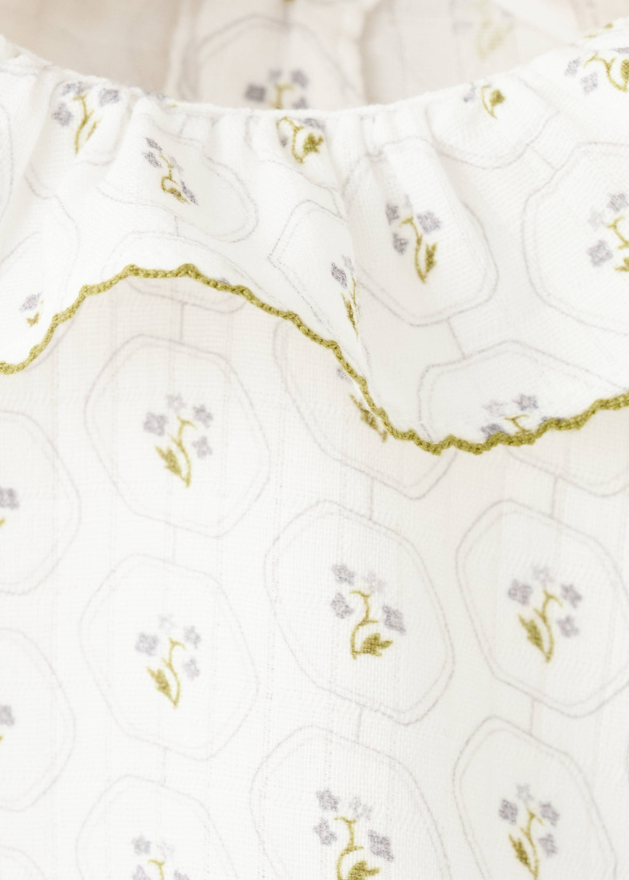 Gemusterte Baumwollbluse - Detail des Artikels 8