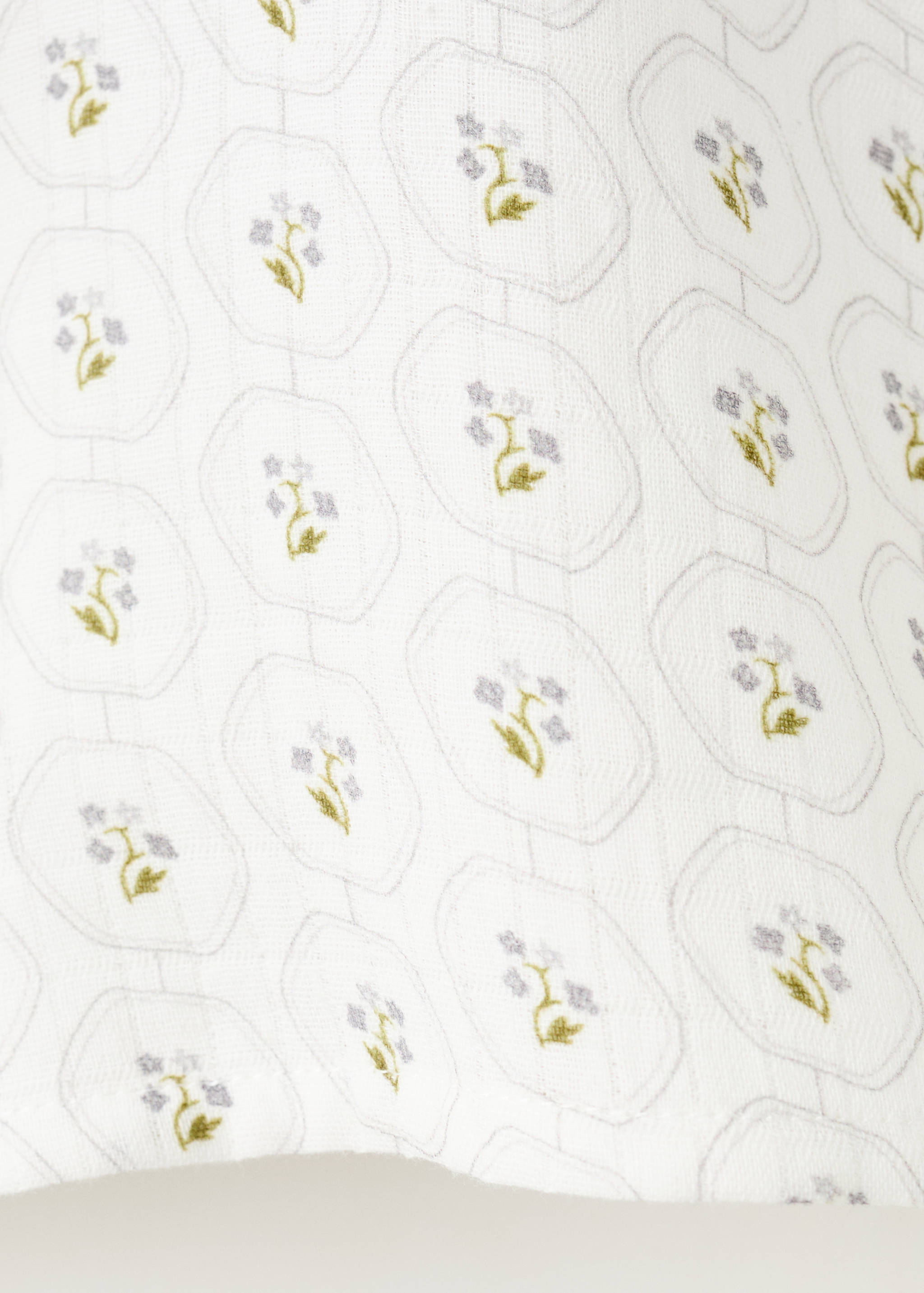 Gemusterte Baumwollbluse - Detail des Artikels 0