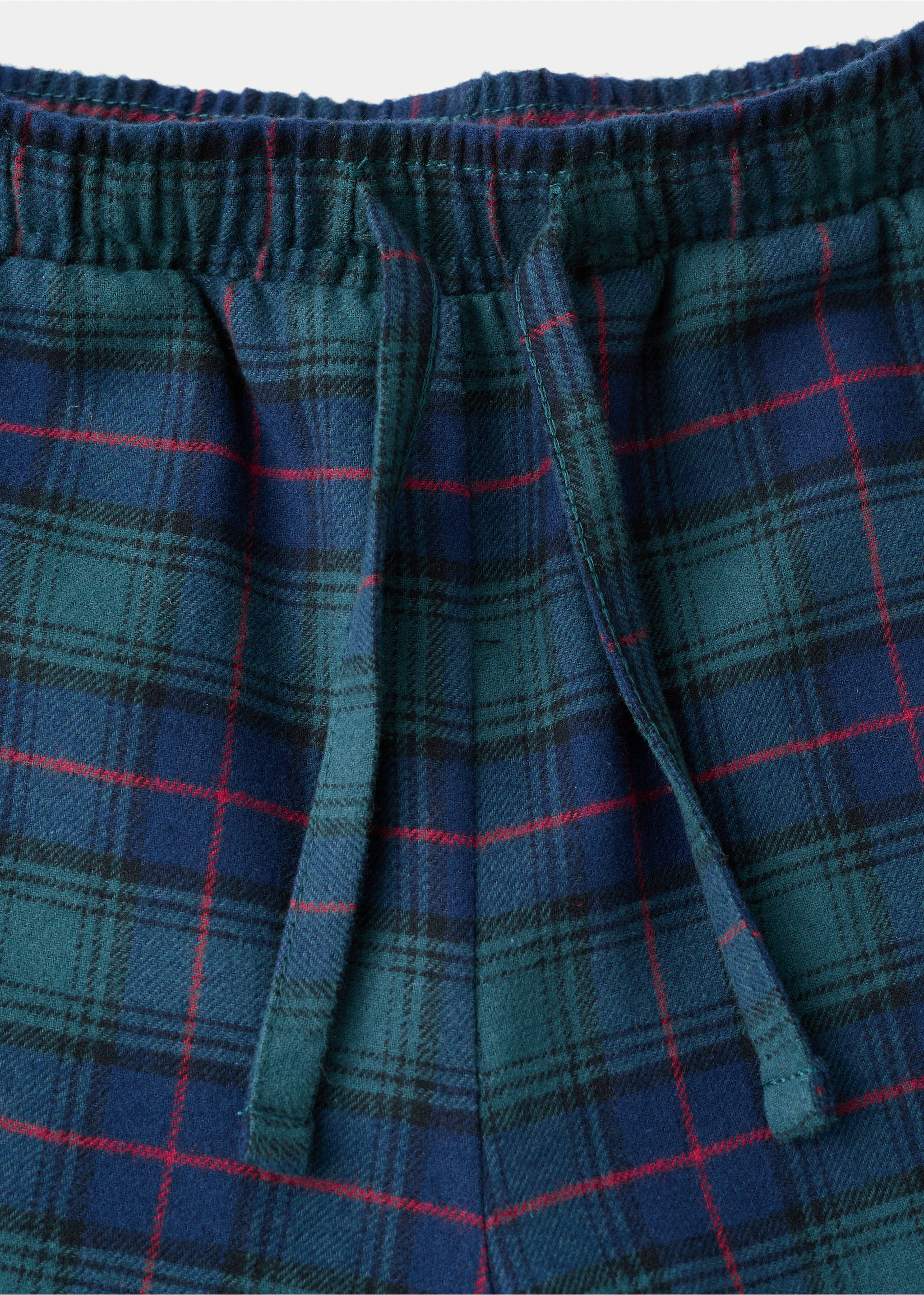 Pijama largo cuadros - Detalle del artículo 0, Verde bosque. Ref: 17078638-00.